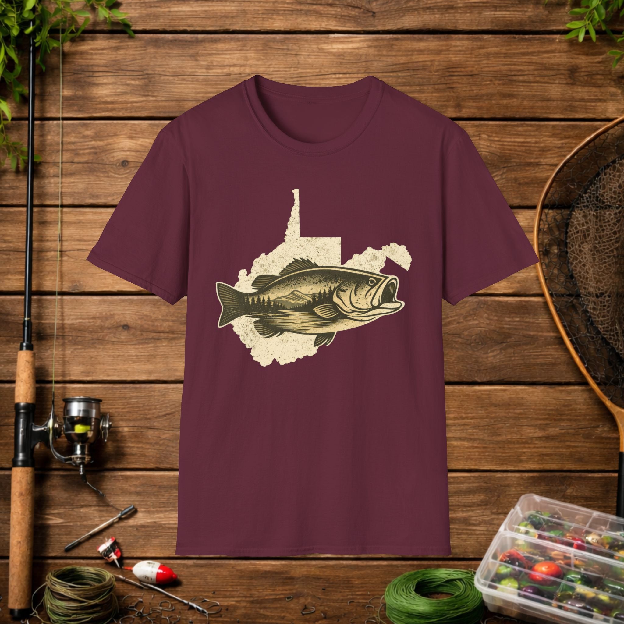 Bass Fishing Shirt Vintage | Largemouth Bass Graphic Tee | Fisherman Gift | Outdoor Fishing Shirt | Angler Apparel | Lake Life Tee