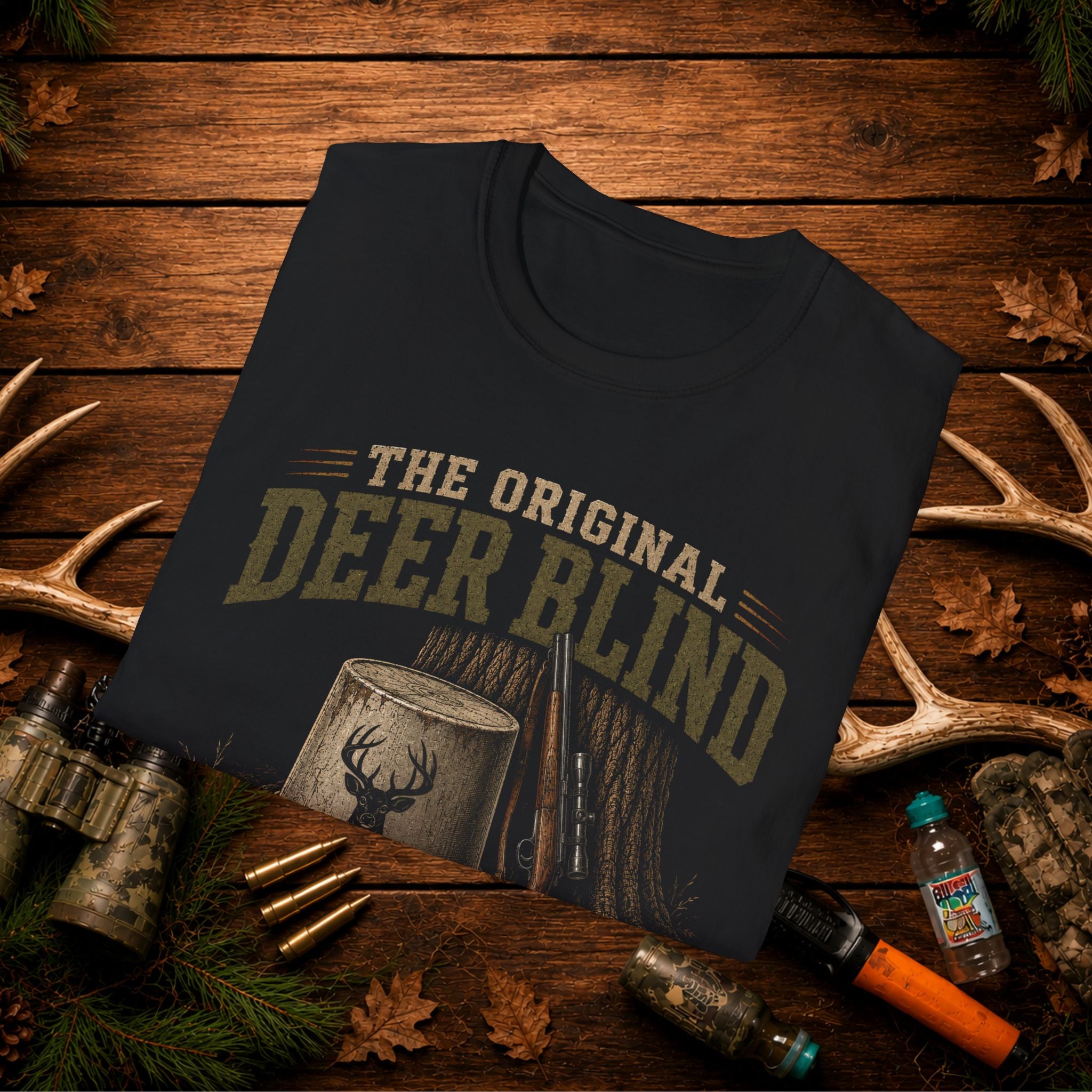 Deer Blind T-Shirt — 'The Original Deer Blind' Hunting Graphic Tee