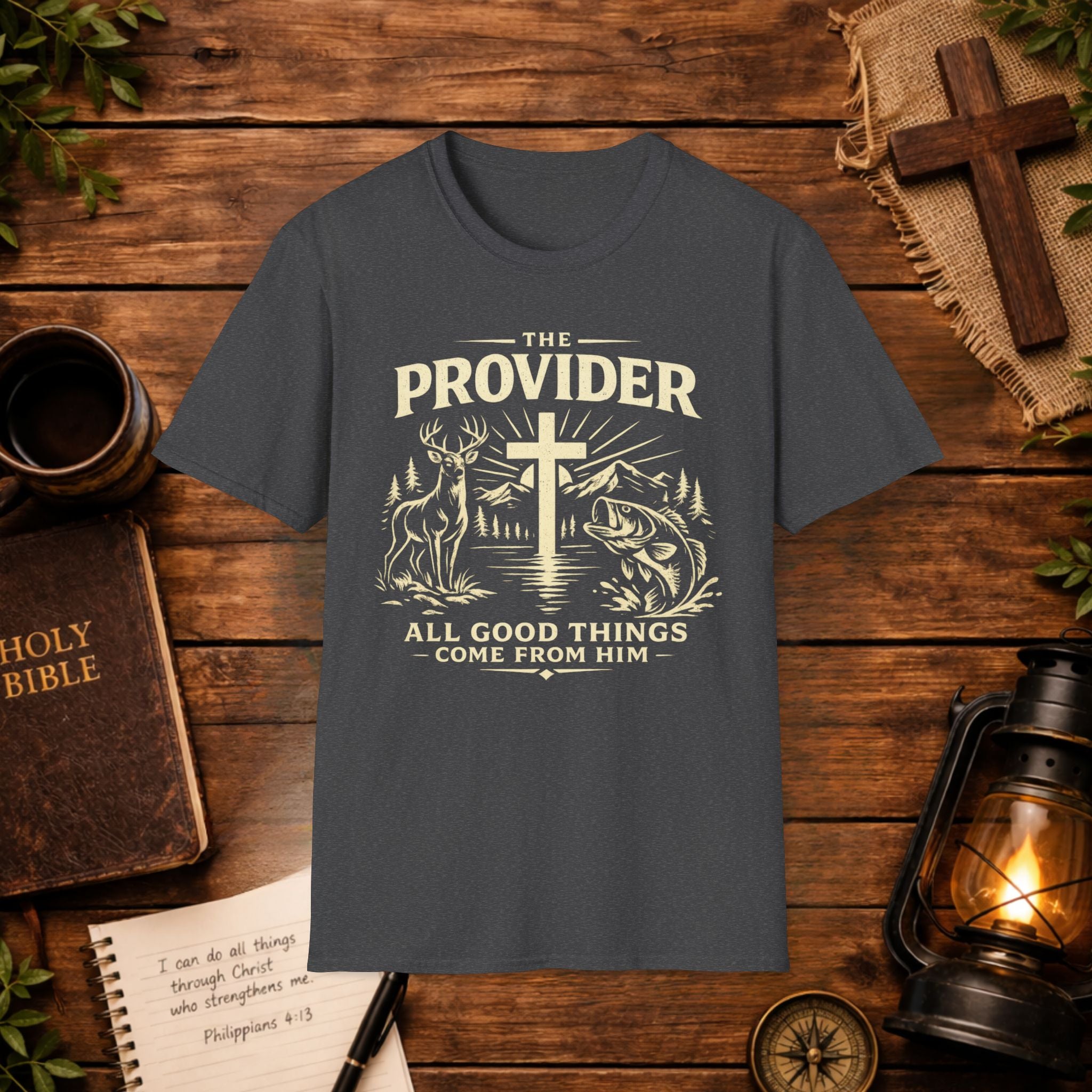 The Provider Cross T-Shirt — Christian Faith Jesus Shirt