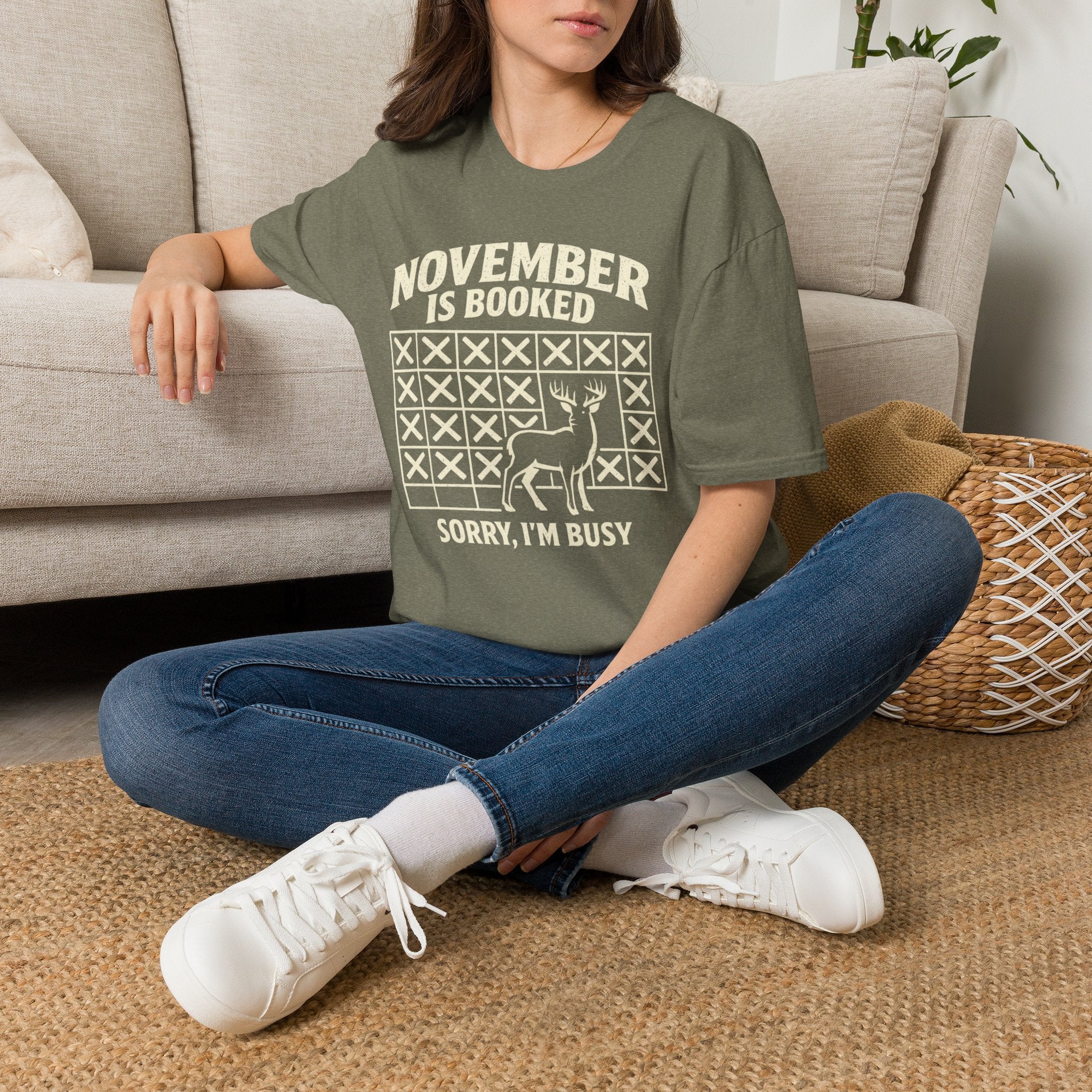 November Is Booked T-Shirt — Deer Hunting Season Graphic Tee