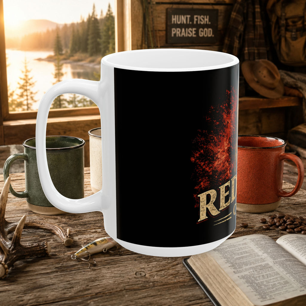 Red Mist Club Mug — Prairie Dog Graphic Ceramic Coffee Cup (11oz, 15oz)