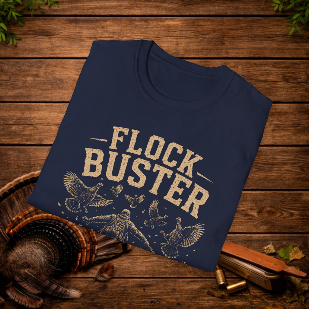 Flock Buster Hunting T-Shirt | Fall Turkey Season Tee | Wild Wonderful Wear