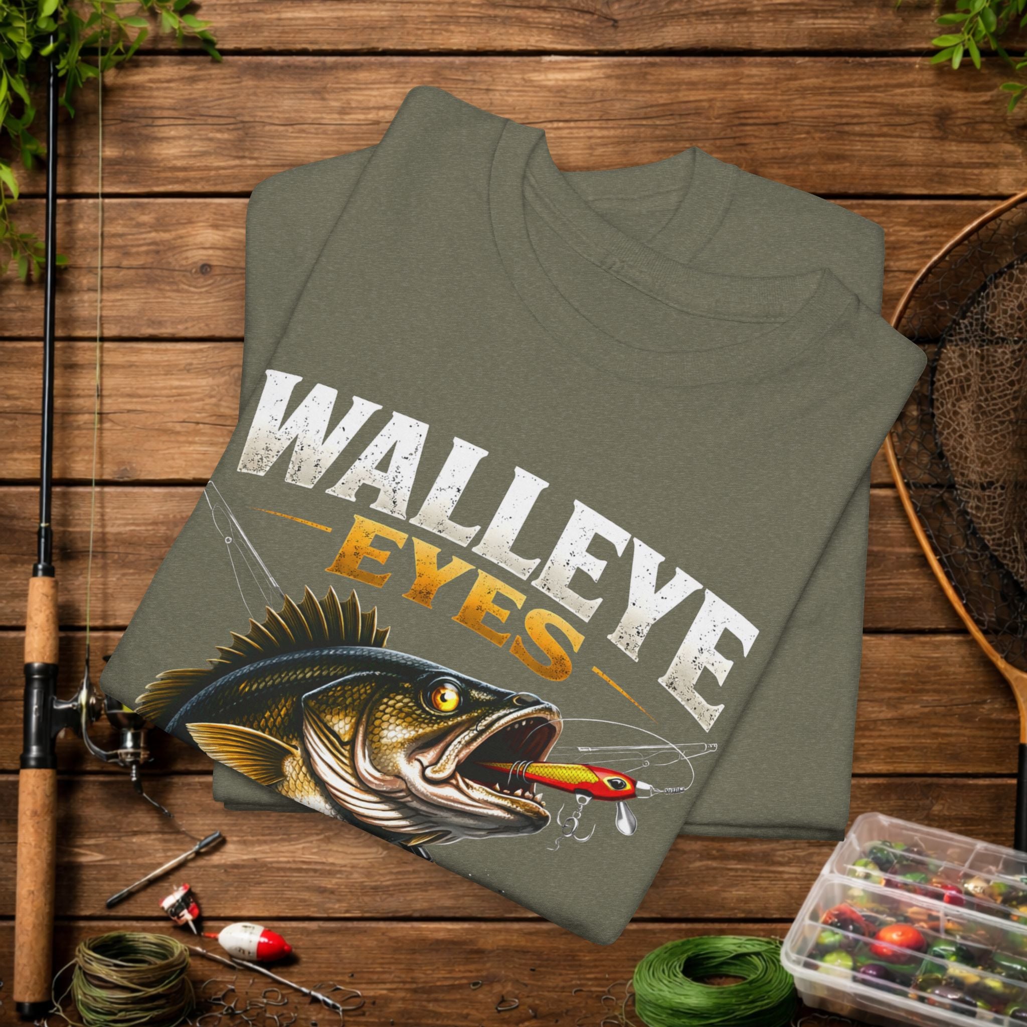 Walleye Fishing Shirt – Walleye Eyes on the Prize Tee – Funny Angler Shirt – Fisherman Gift