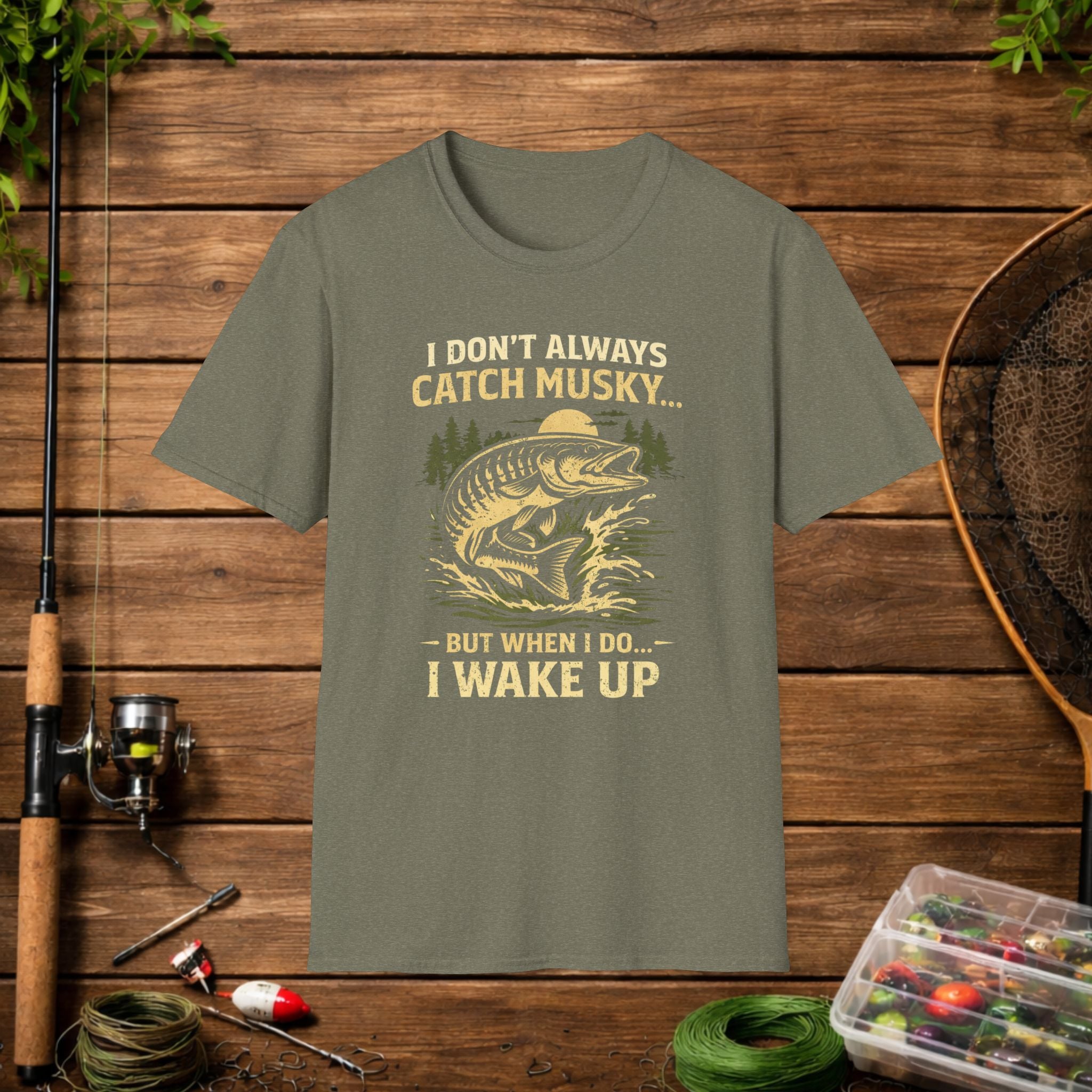 Funny Musky Fishing Shirt – I Don’t Always Catch Musky – Muskie Fisherman Tee – Fishing Humor Shirt – Angler Gift