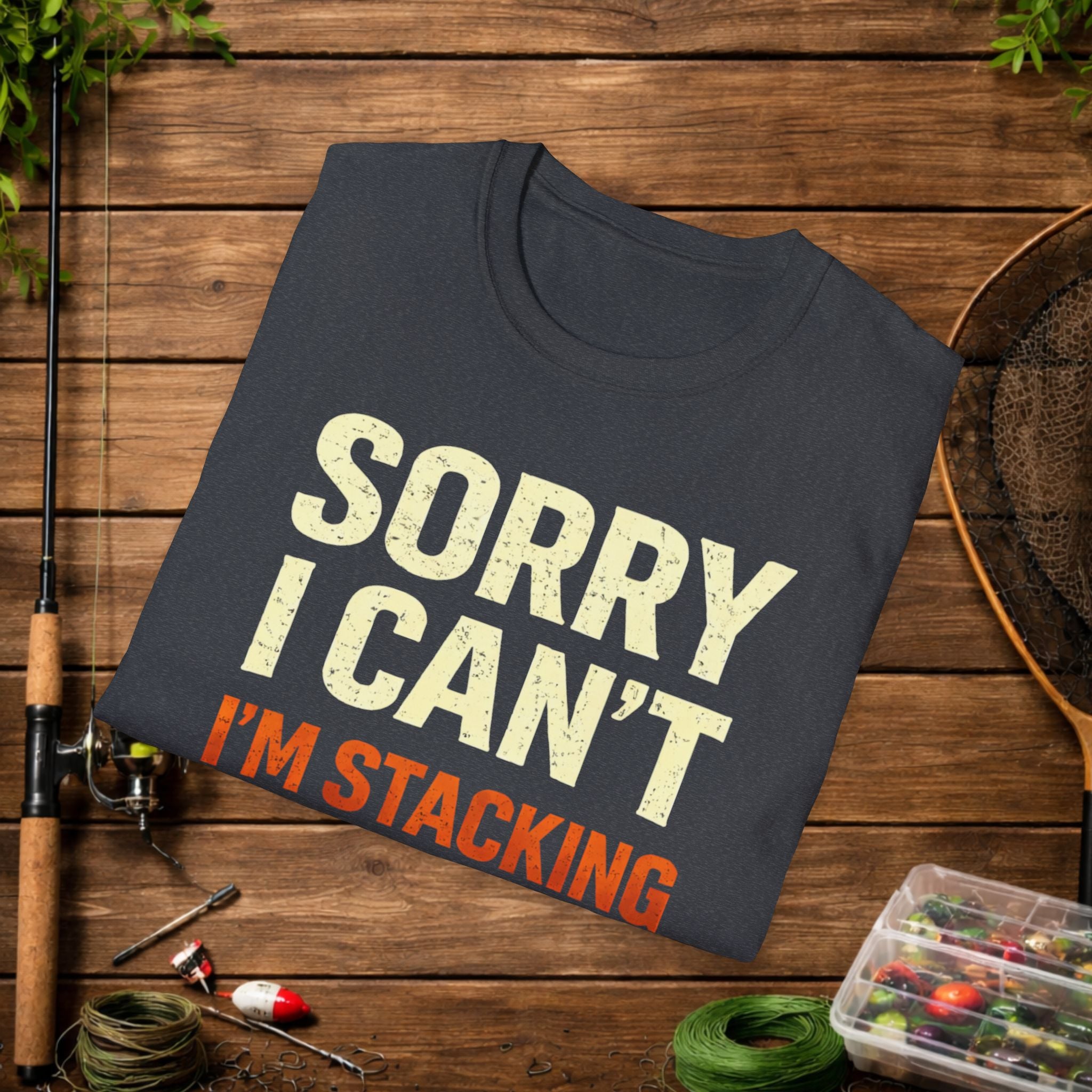 Sorry I Can’t I’m Stacking Slabs Shirt – Funny Crappie Fishing Tee – Bream & Panfish Angler Shirt – Fishing Gift