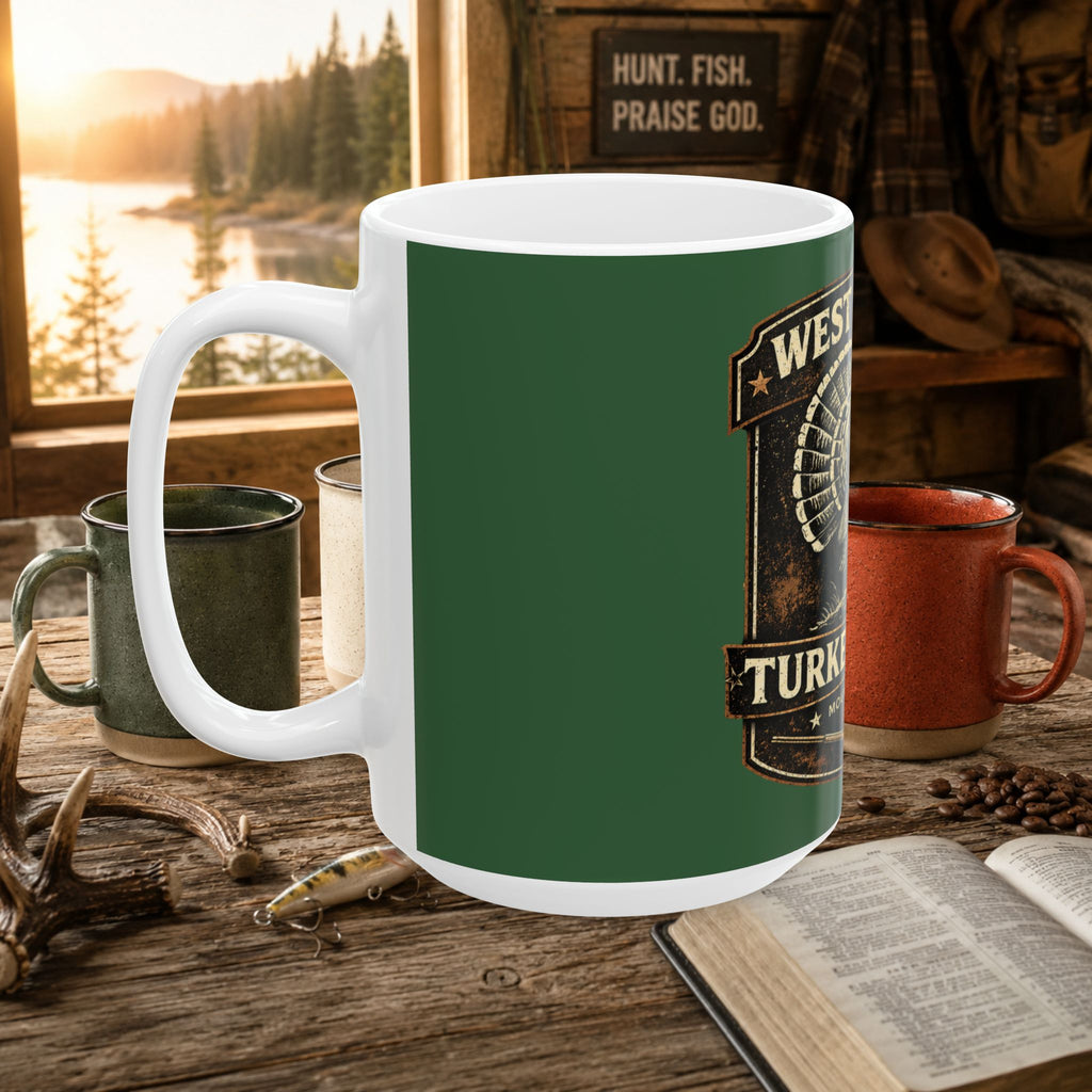 West Virginia Turkey Season Mug — Hunting Coffee Cup (11oz/15oz)