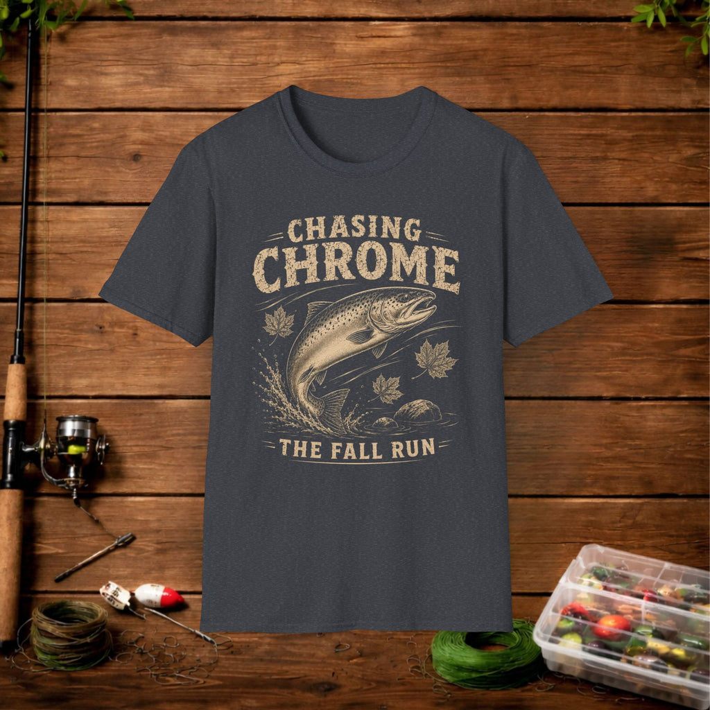 Chasing Chrome Fishing T-Shirt — The Fall Run Trout Tee