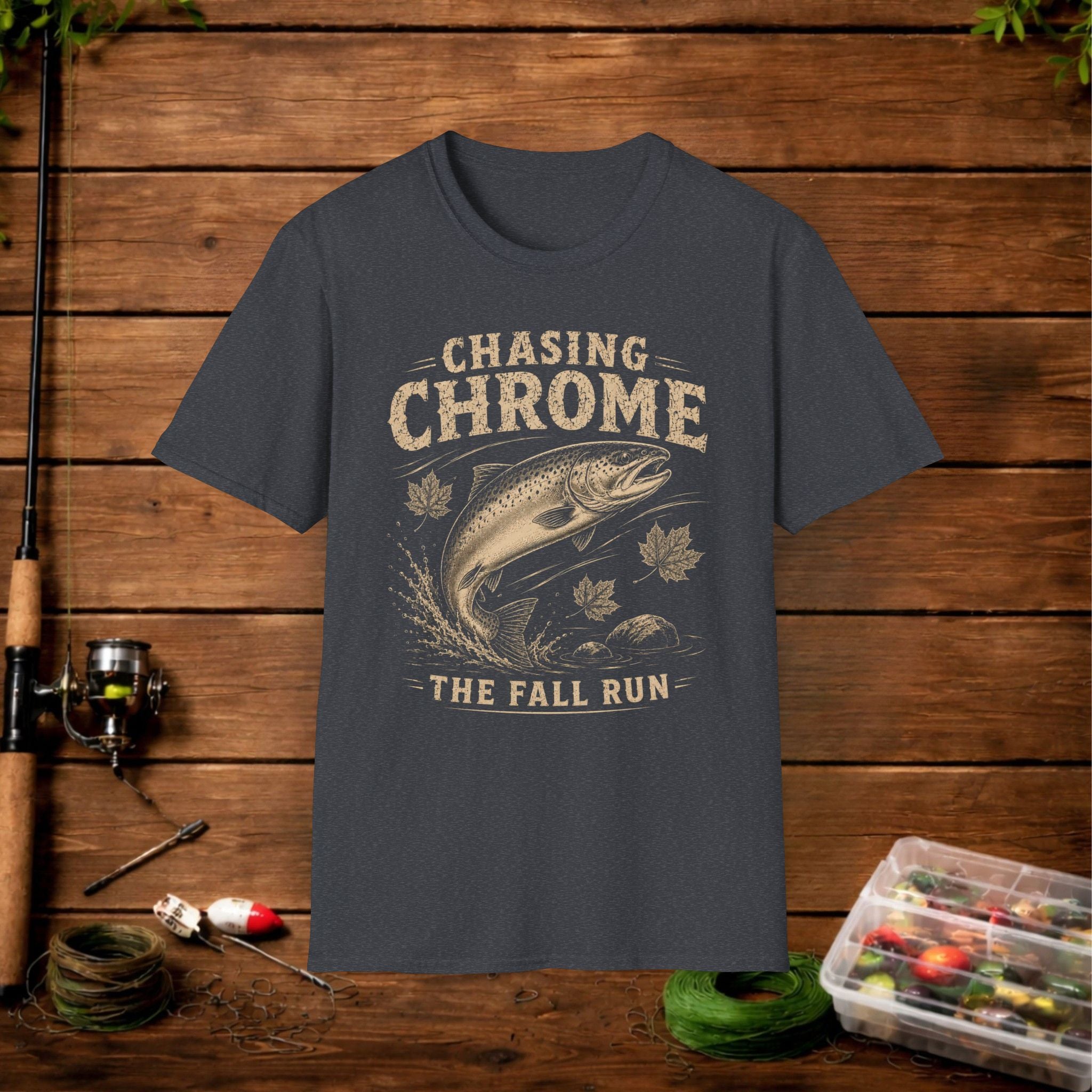 Chasing Chrome Fishing T-Shirt — The Fall Run Trout Tee