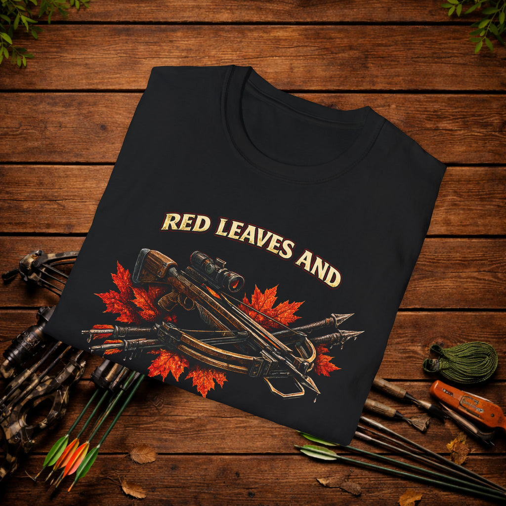 Red Leaves and Wet Shafts Crossbow Hunting Shirt