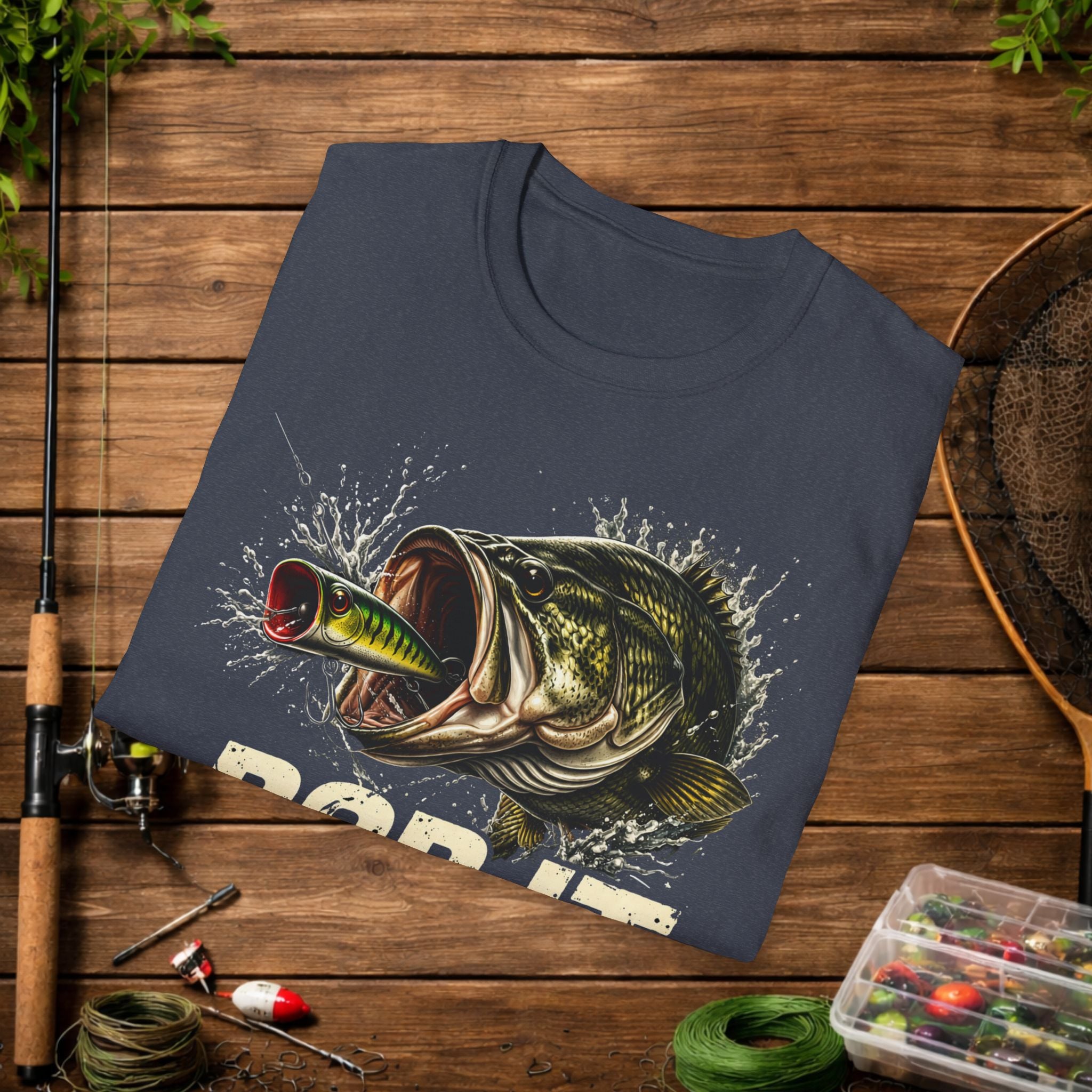 Pop It Bass Fishing Shirt – Topwater Popper Fishing Tee – Bass Strike Fishing Shirt – Topwater Angler Shirt