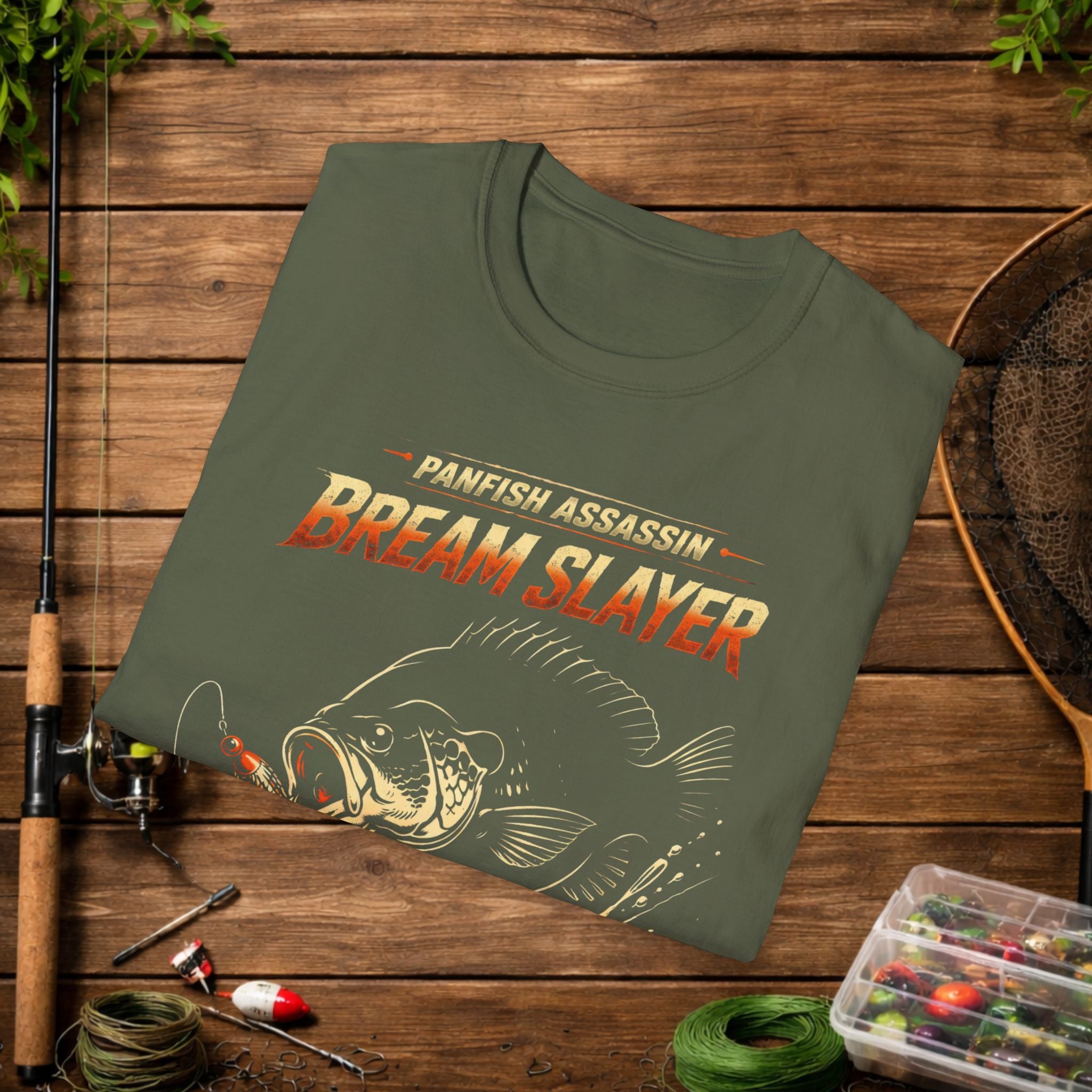 Bream Slayer Shirt – Panfish Assassin Fishing Tee – Crappie & Bluegill Angler Shirt – Limits Or GTFO Funny Fishing Shirt