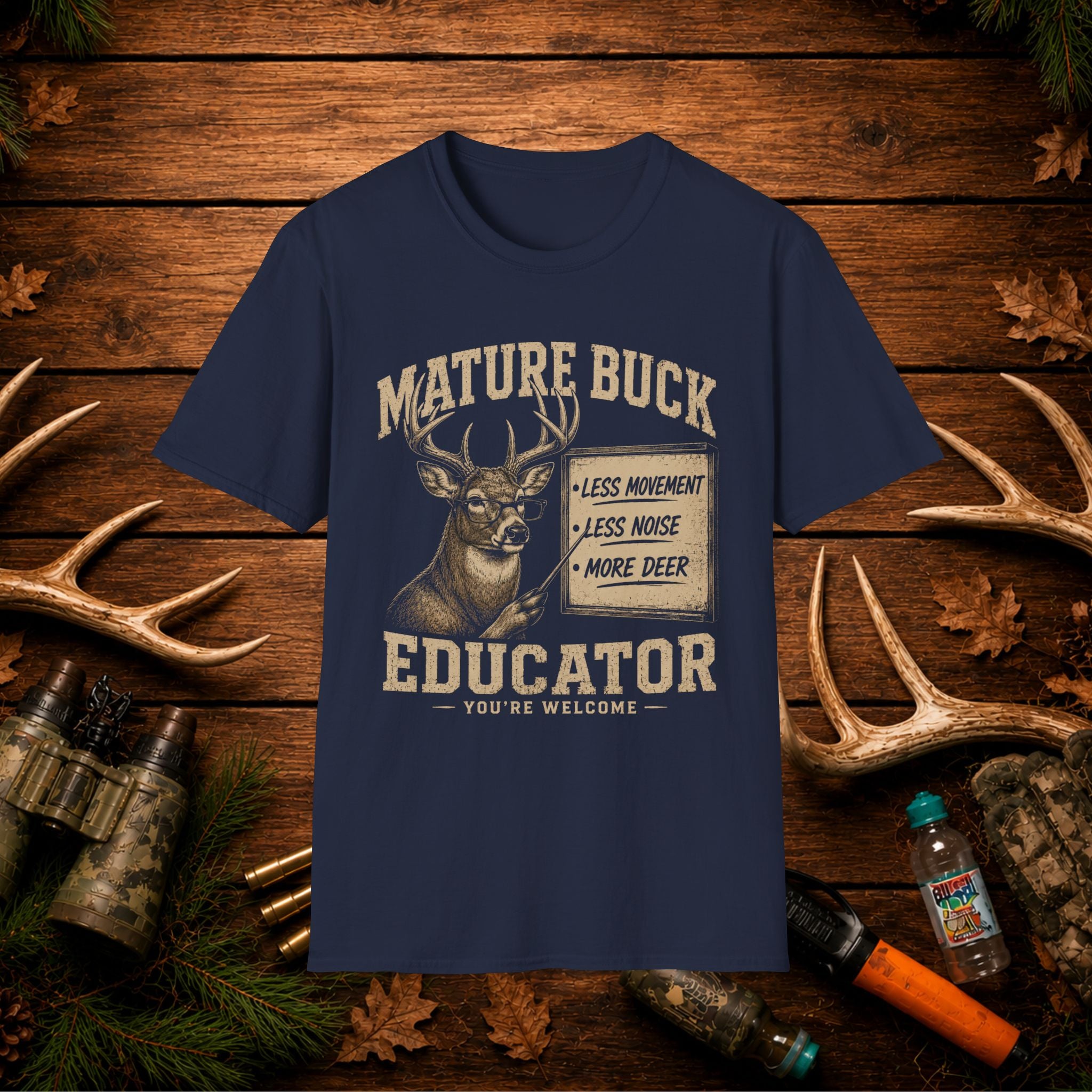 Mature Buck Educator T-Shirt — Funny Deer Hunting Tee