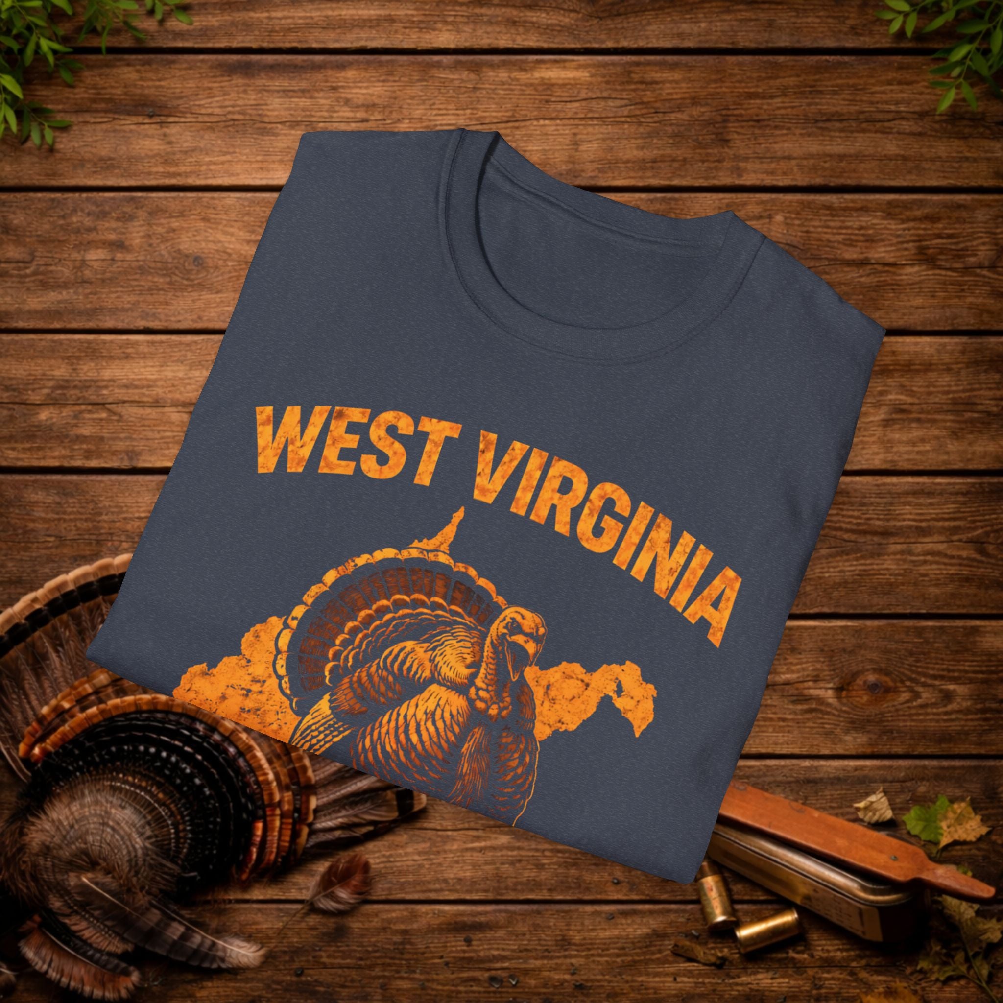 West Virginia Strut Turkey Hunting Shirt – WV Gobbler Tee – Mountain State Turkey Season Shirt – Hunter Gift