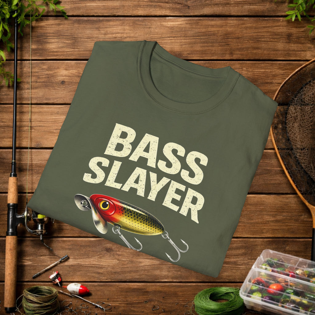 Bass Slayer Shirt – Limits or GTFO Fishing Tee – Topwater Bass Fishing Shirt – Jitterbug Lure Angler Shirt