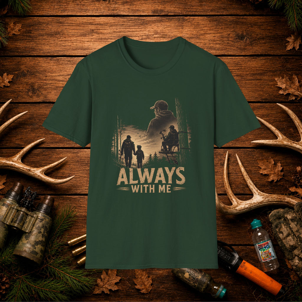 Always With Me Deer Hunting T-Shirt – Vintage Memorial Tee