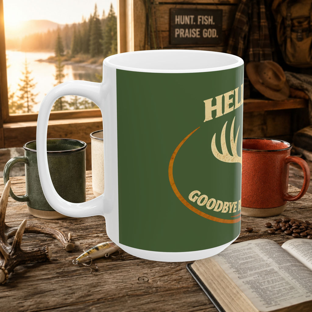 Hello Fall Goodbye Responsibility Deer Hunting Coffee Mug – 15oz