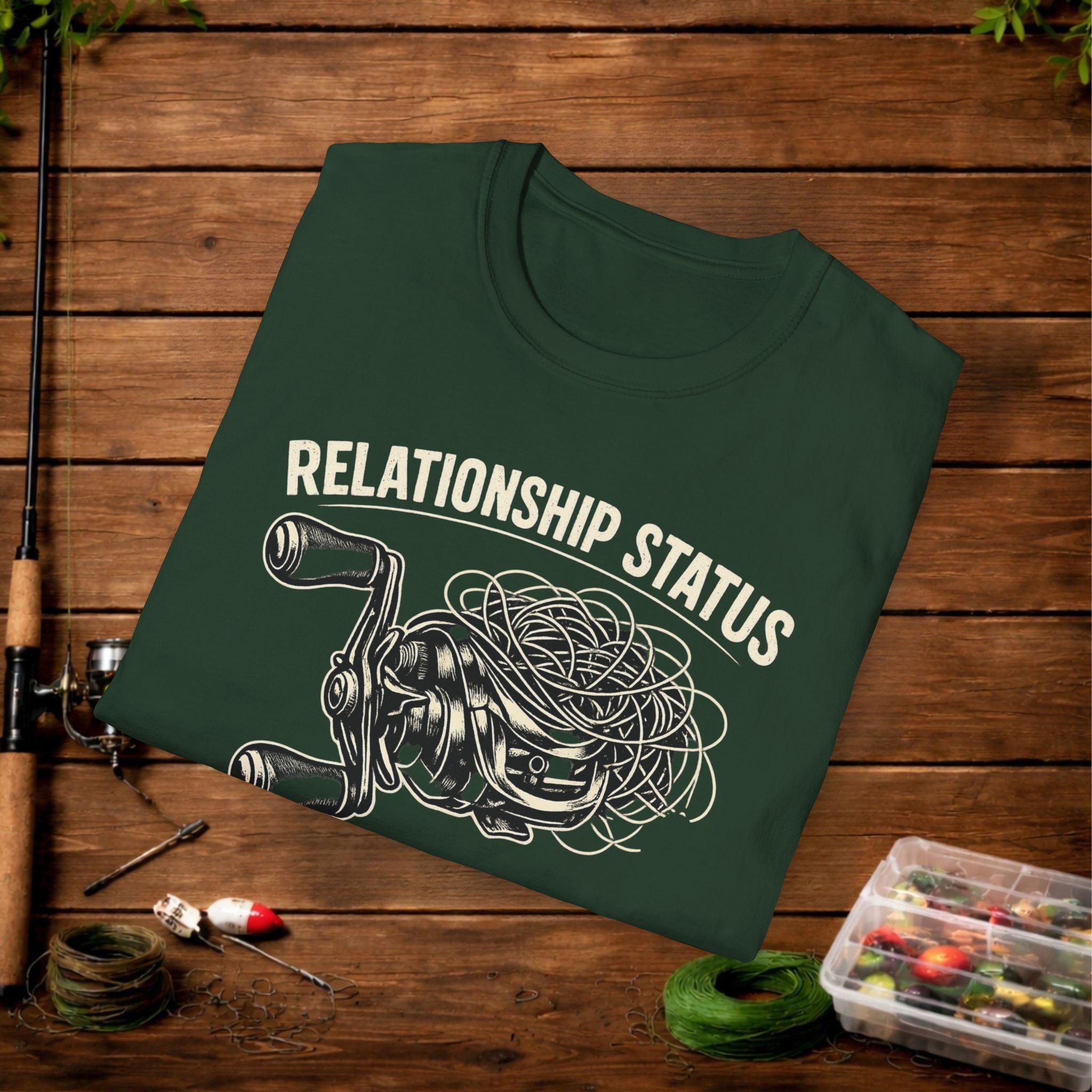 Relationship Status T-Shirt — 'It's Complicated' Funny Fishing Tee