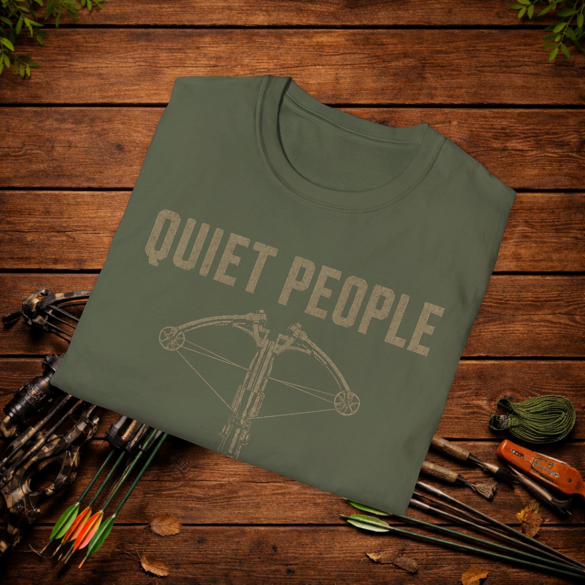 Quiet People Surprise Everyone Crossbow T-Shirt