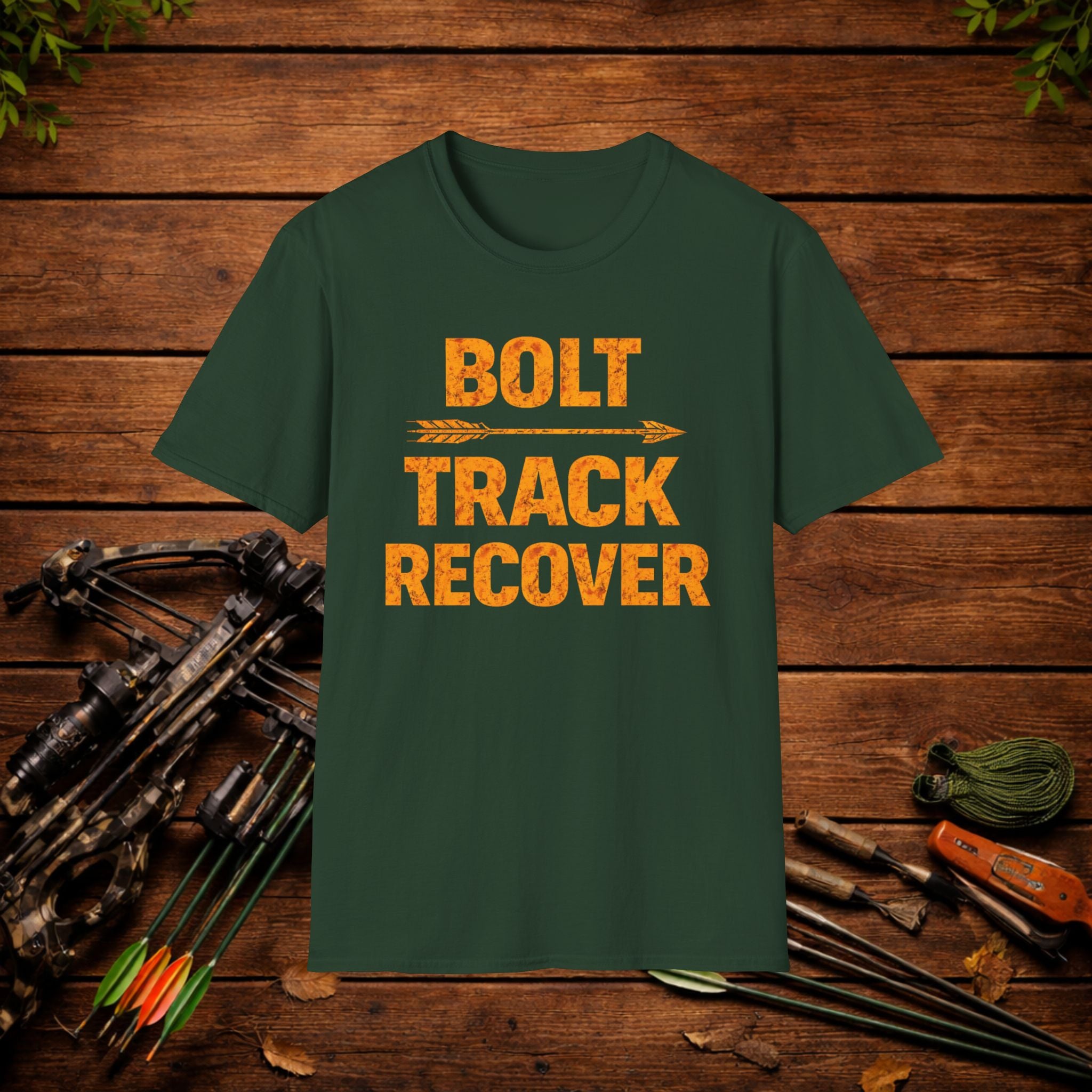 Bolt Track Recover Crossbow Hunting Shirt – Deer Hunting Tee – Bowhunter Apparel – Hunter Gift