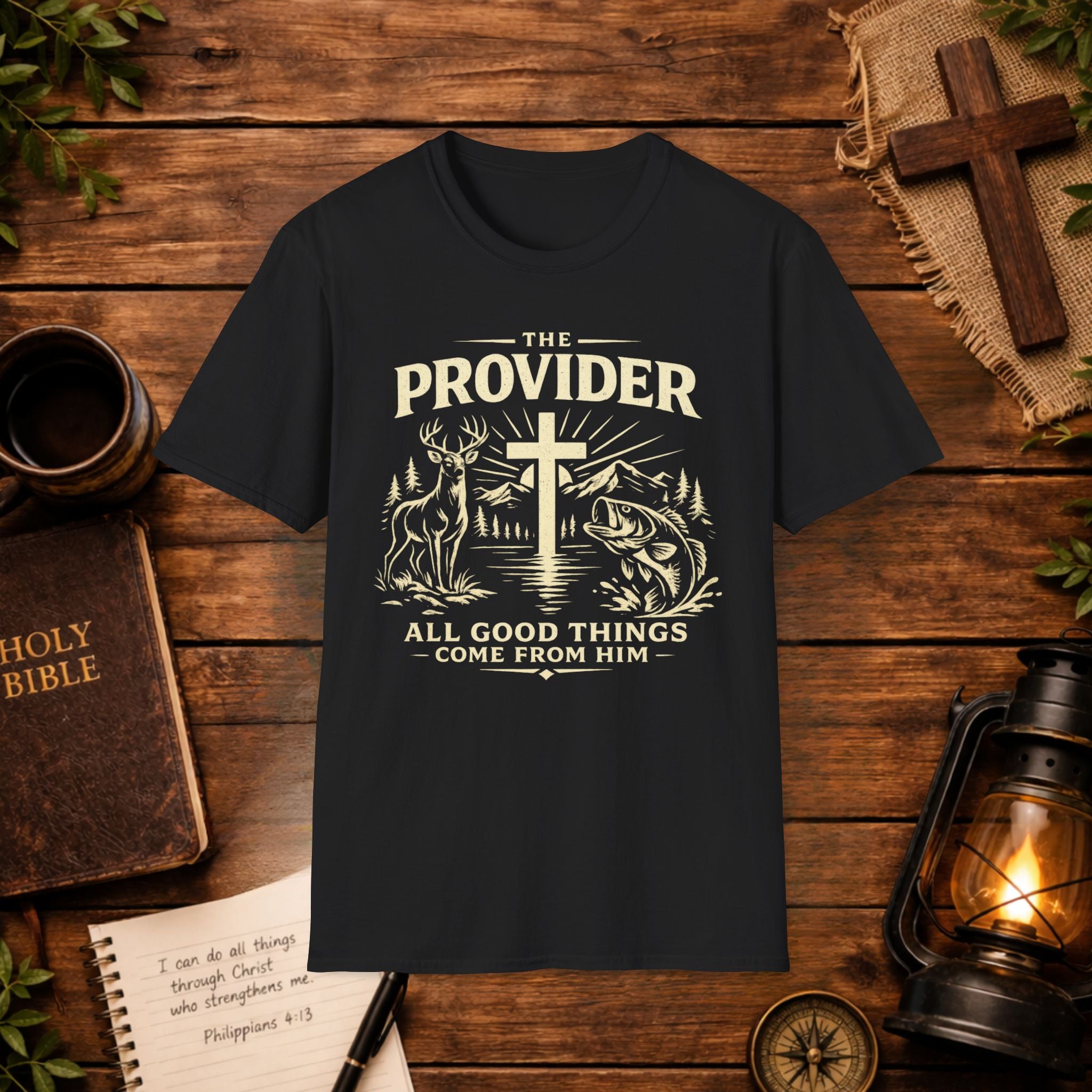 The Provider Cross T-Shirt — Christian Faith Jesus Shirt
