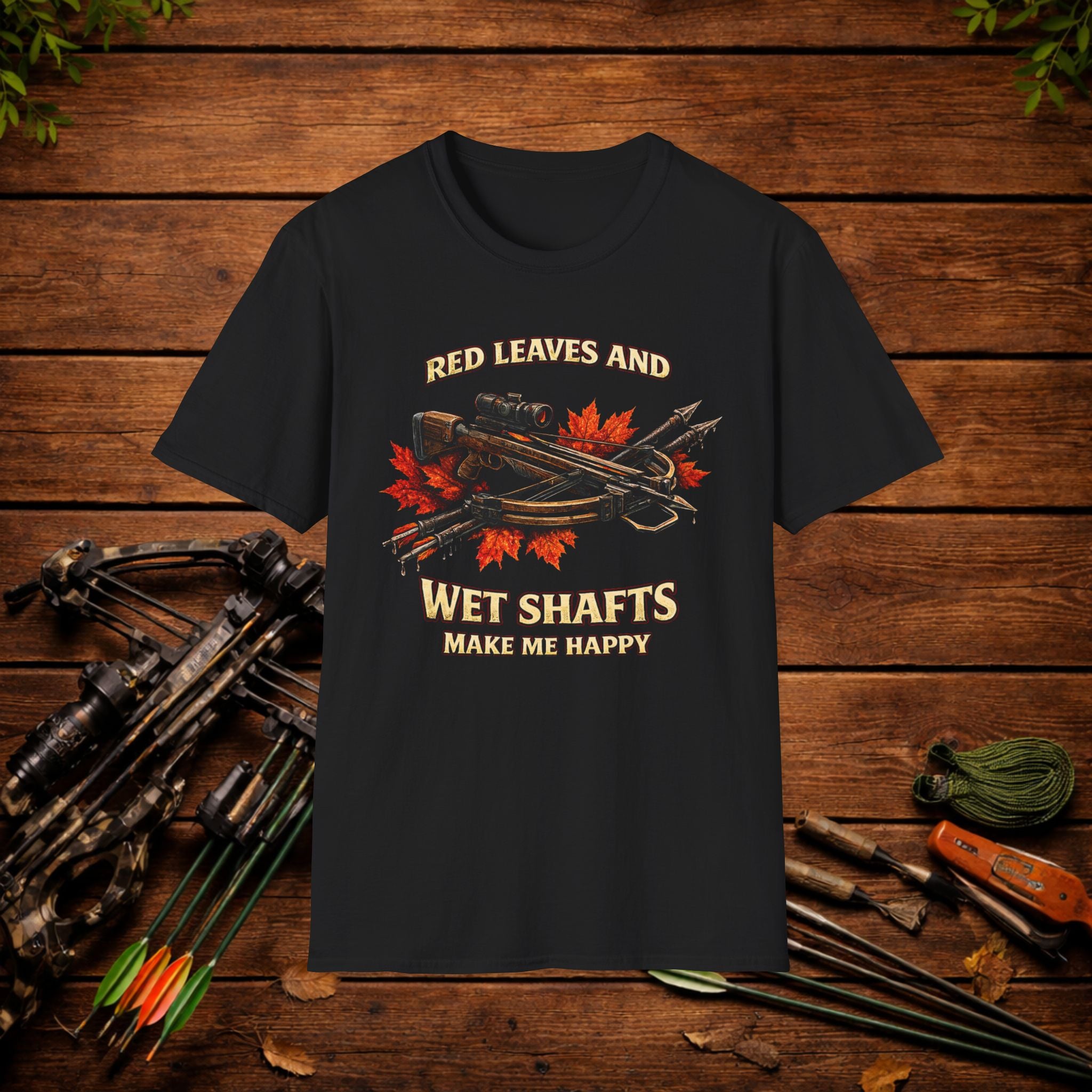 Red Leaves and Wet Shafts Crossbow Hunting Shirt