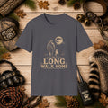 Long Walk Home Coon Hunting T-Shirt | Moonlit Houndsman & Dog Graphic Tee | Wild Wonderful Wear