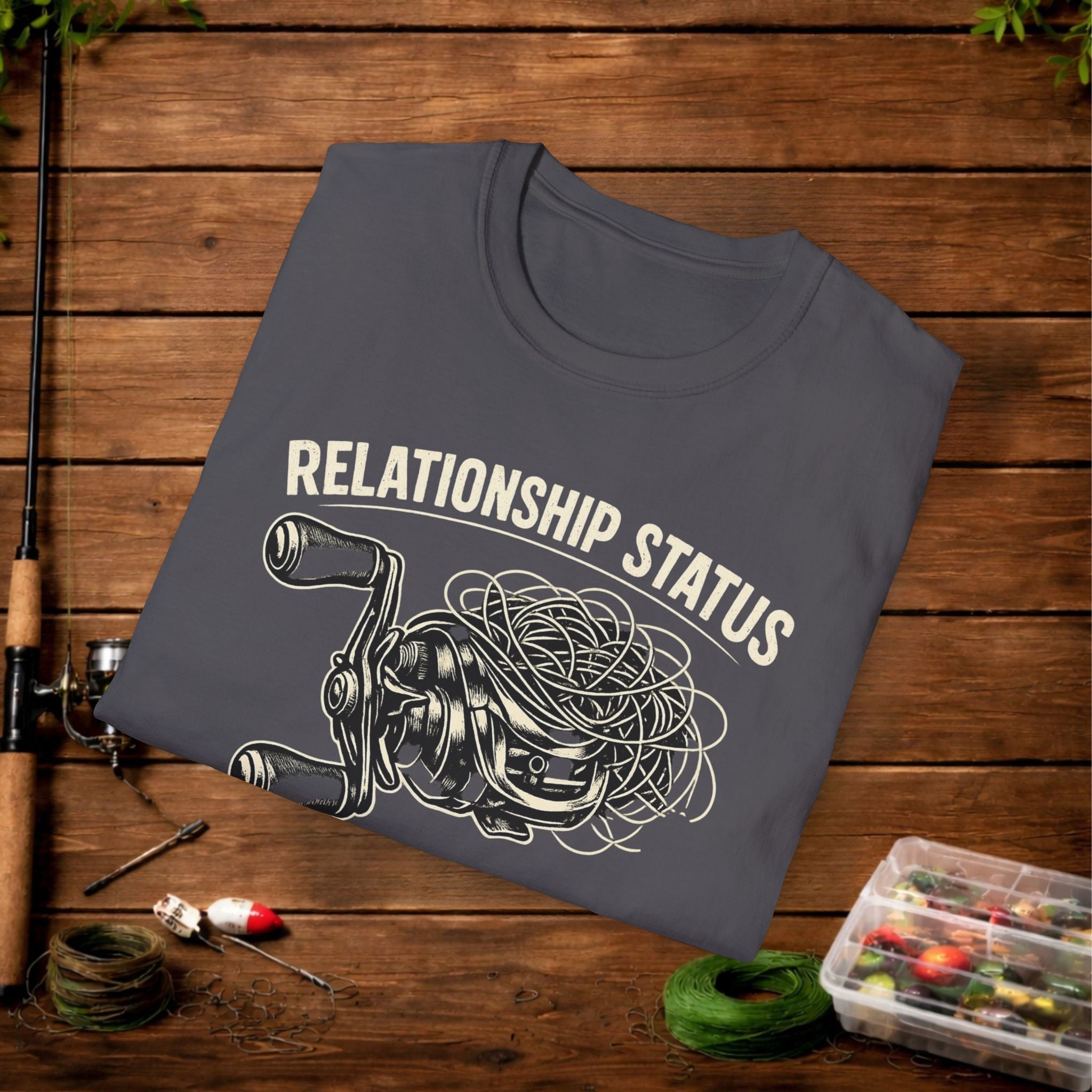 Relationship Status T-Shirt — 'It's Complicated' Funny Fishing Tee