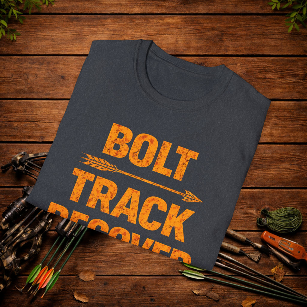 Bolt Track Recover Crossbow Hunting Shirt – Deer Hunting Tee – Bowhunter Apparel – Hunter Gift