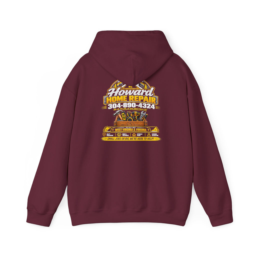 Home Repair Crew Hoodie — Retro Tools Graphic Sweatshirt