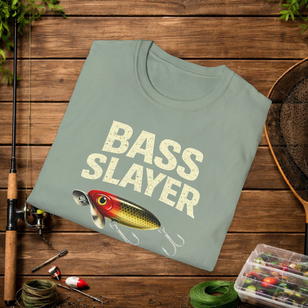 Bass Slayer Shirt – Limits or GTFO Fishing Tee – Topwater Bass Fishing Shirt – Jitterbug Lure Angler Shirt
