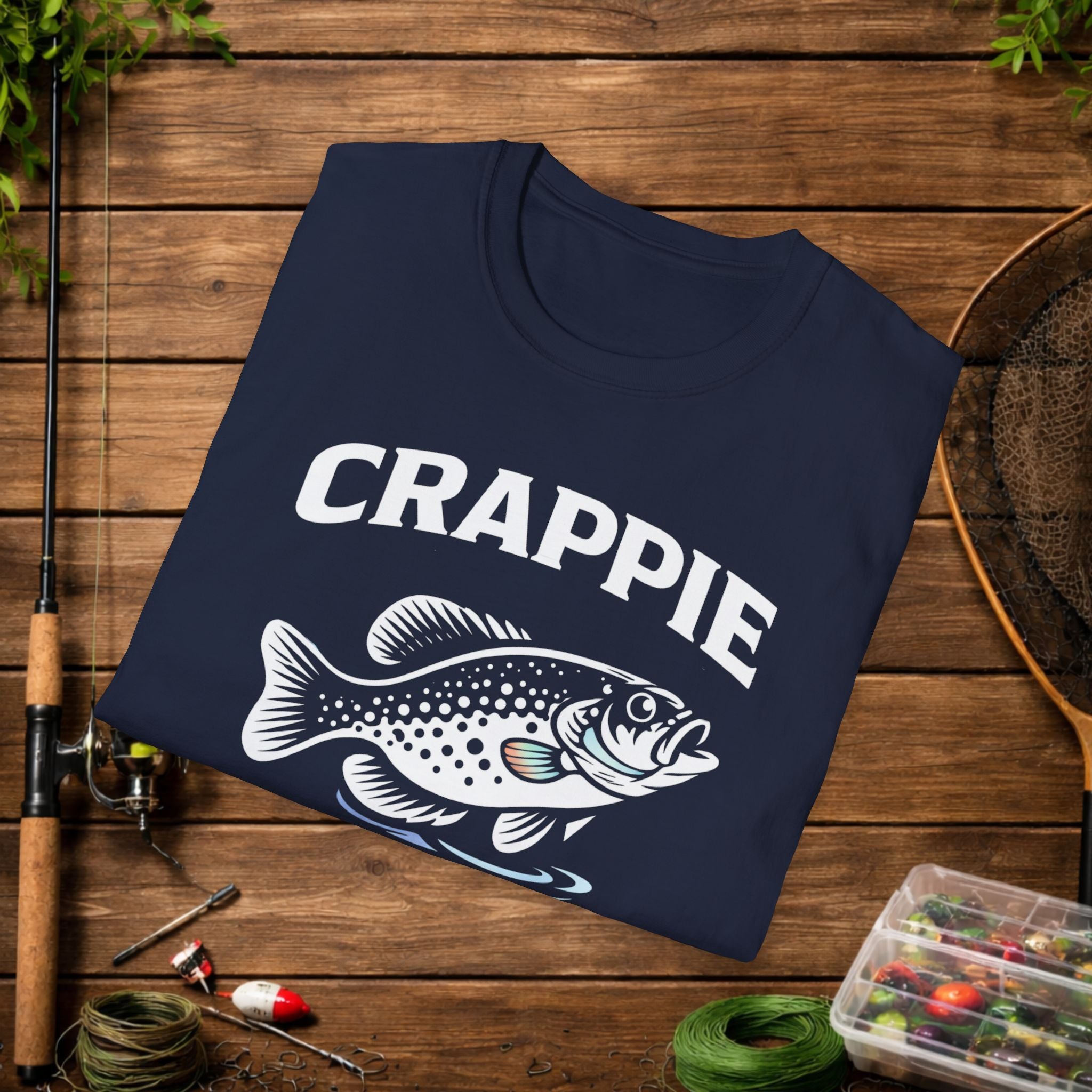 Crappie Addict Fishing T-Shirt – Crappie Angler Graphic Tee