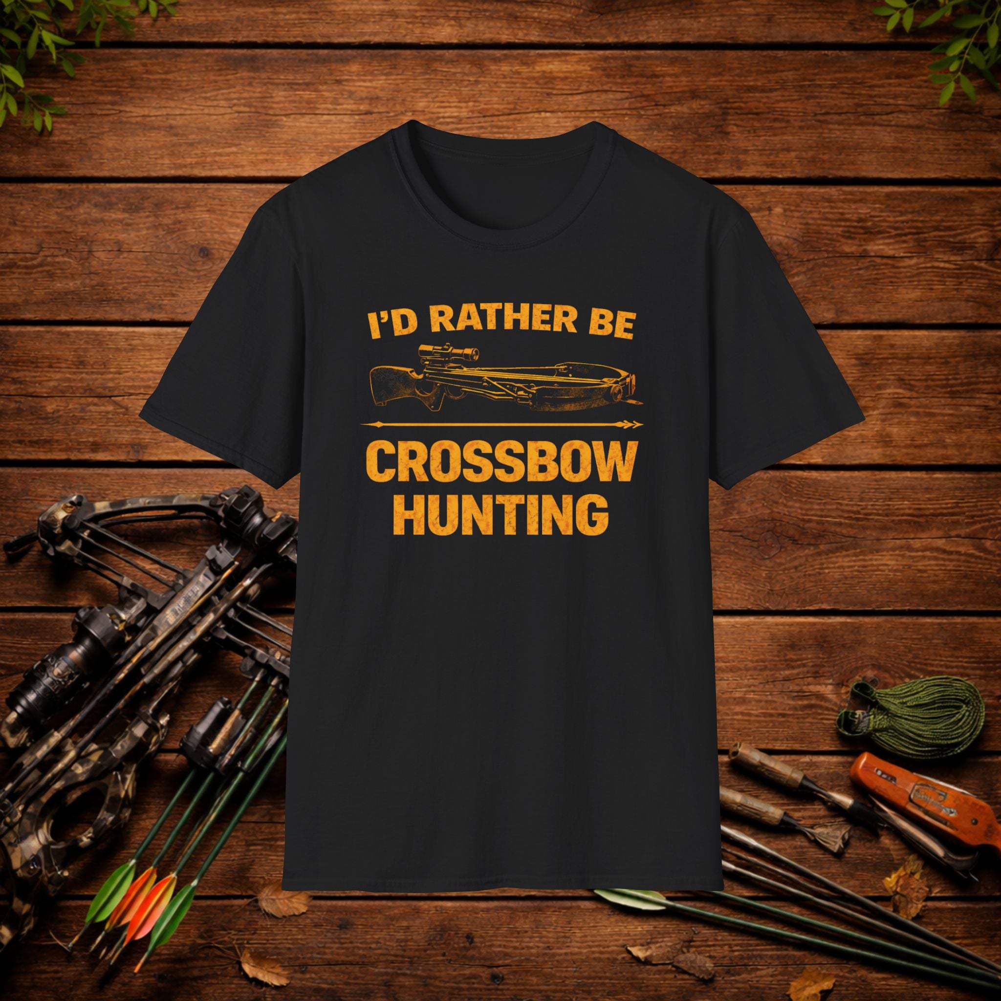 I’d Rather Be Crossbow Hunting Shirt – Deer Hunter Tee – Bowhunter Apparel – Archery Season Shirt – Hunter Gift