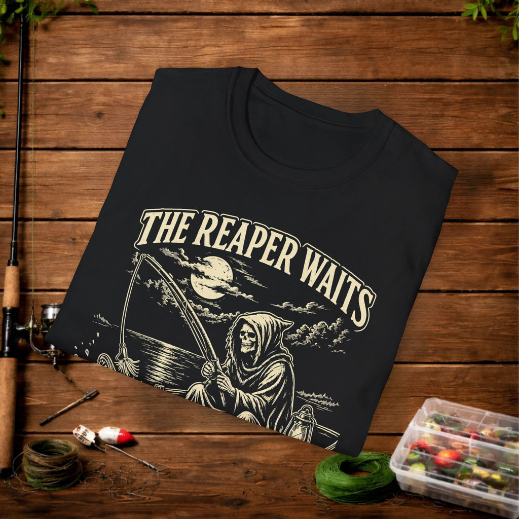 T-Shirt — "The Reaper Waits" Vintage Grim Reaper Graphic