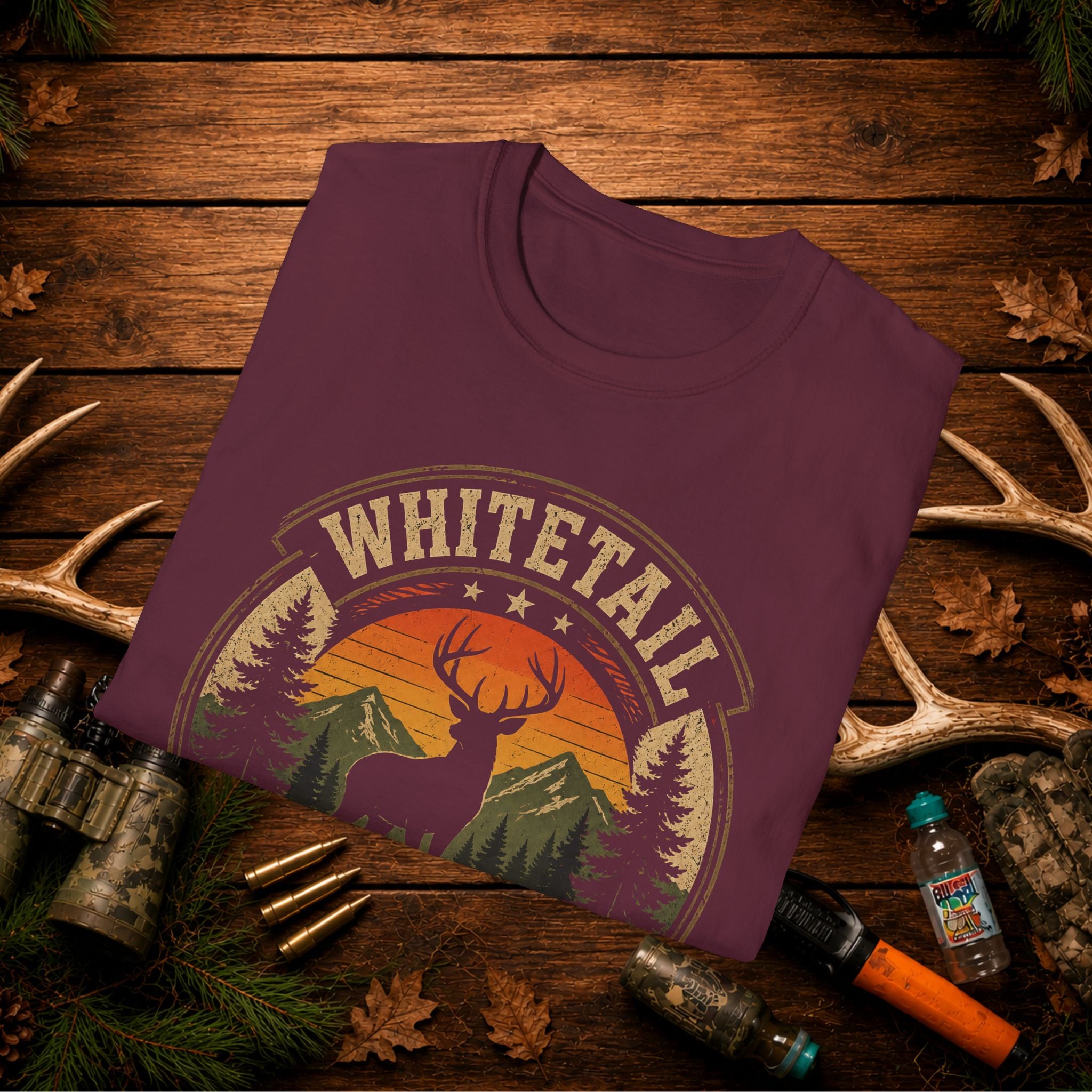 Whitetail Season Deer Hunting Shirt | Vintage Buck Hunter Tee | Retro Outdoor Graphic T-Shirt
