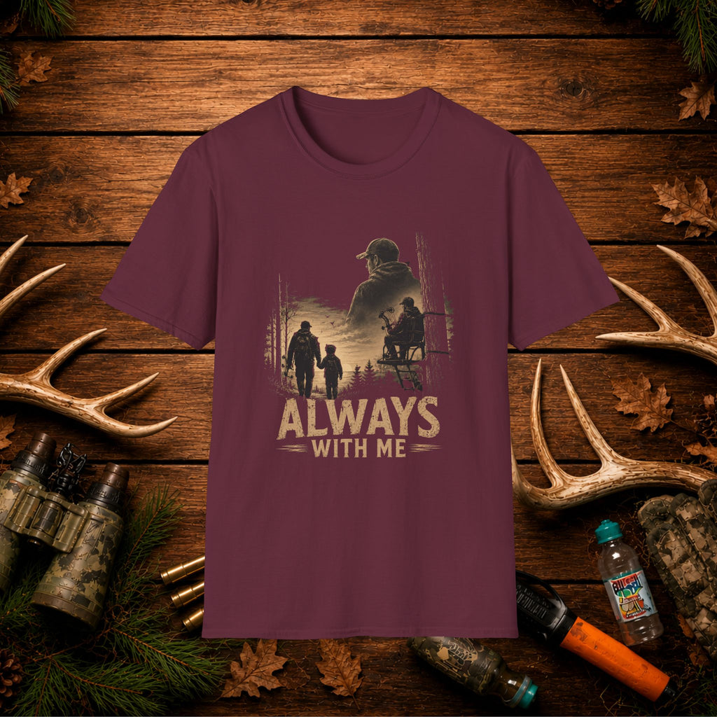 Always With Me Deer Hunting T-Shirt – Vintage Memorial Tee