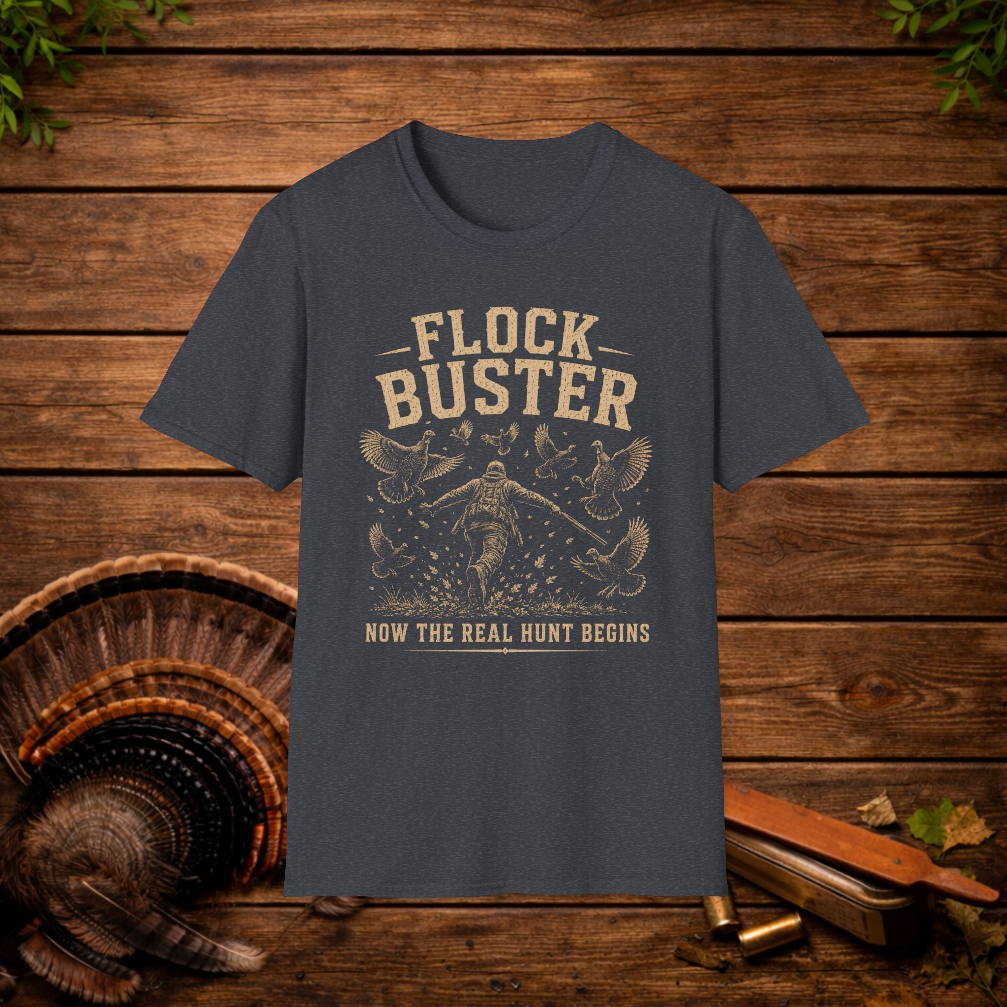 Flock Buster Hunting T-Shirt | Fall Turkey Season Tee | Wild Wonderful Wear
