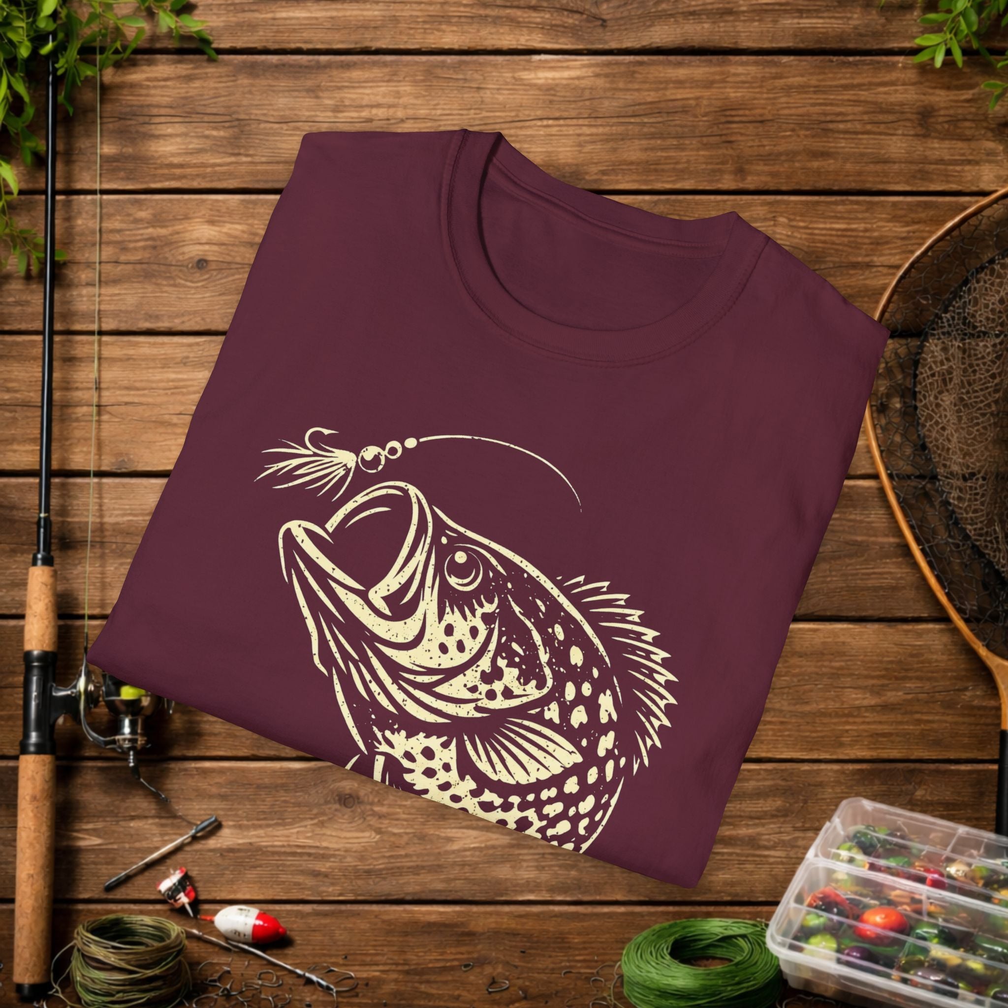 Bream Slayer Shirt – Panfish Assassin Fishing Tee – Stack Slabs Crappie Angler Shirt – Funny Fishing Shirt for Fishermen