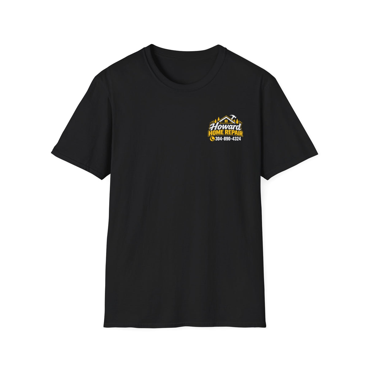 Home Repair Logo T‑Shirt — Howard Home Repair Branded Tee with Phone Number