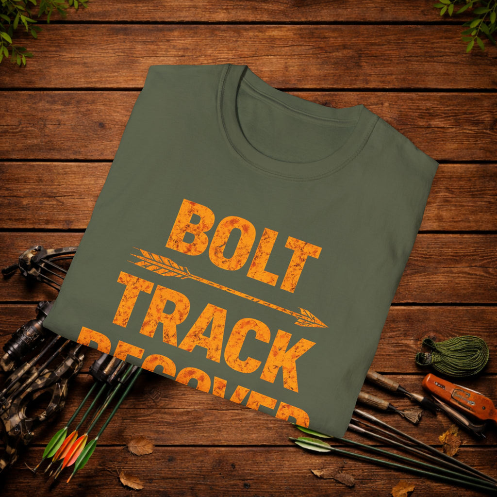 Bolt Track Recover Crossbow Hunting Shirt – Deer Hunting Tee – Bowhunter Apparel – Hunter Gift