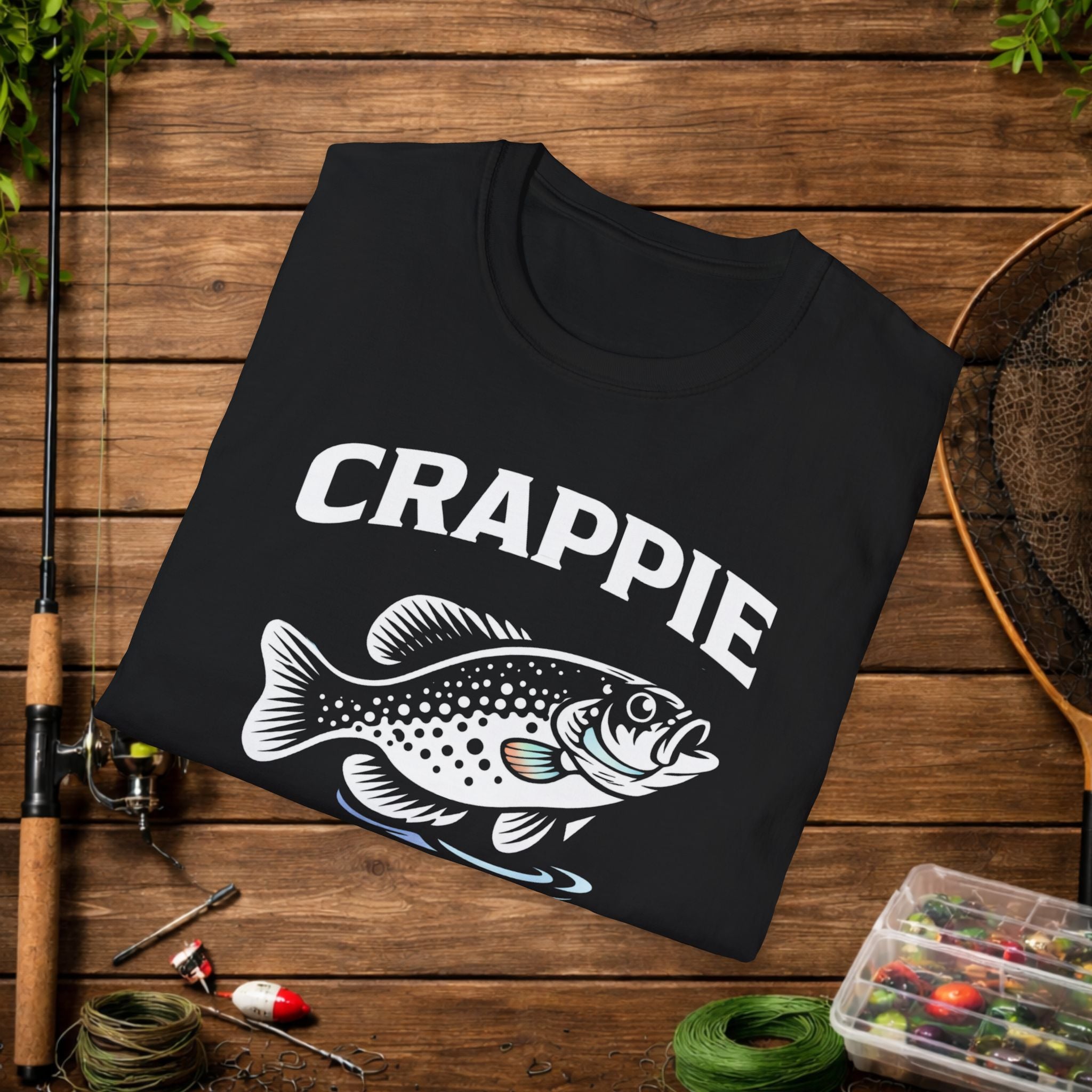 Crappie Addict Fishing T-Shirt – Crappie Angler Graphic Tee