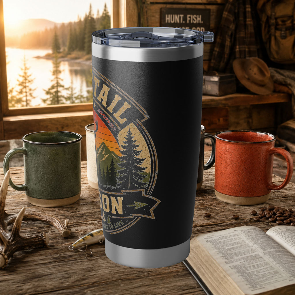 Whitetail Season 20oz Tumbler — Insulated Hunting Travel Cup