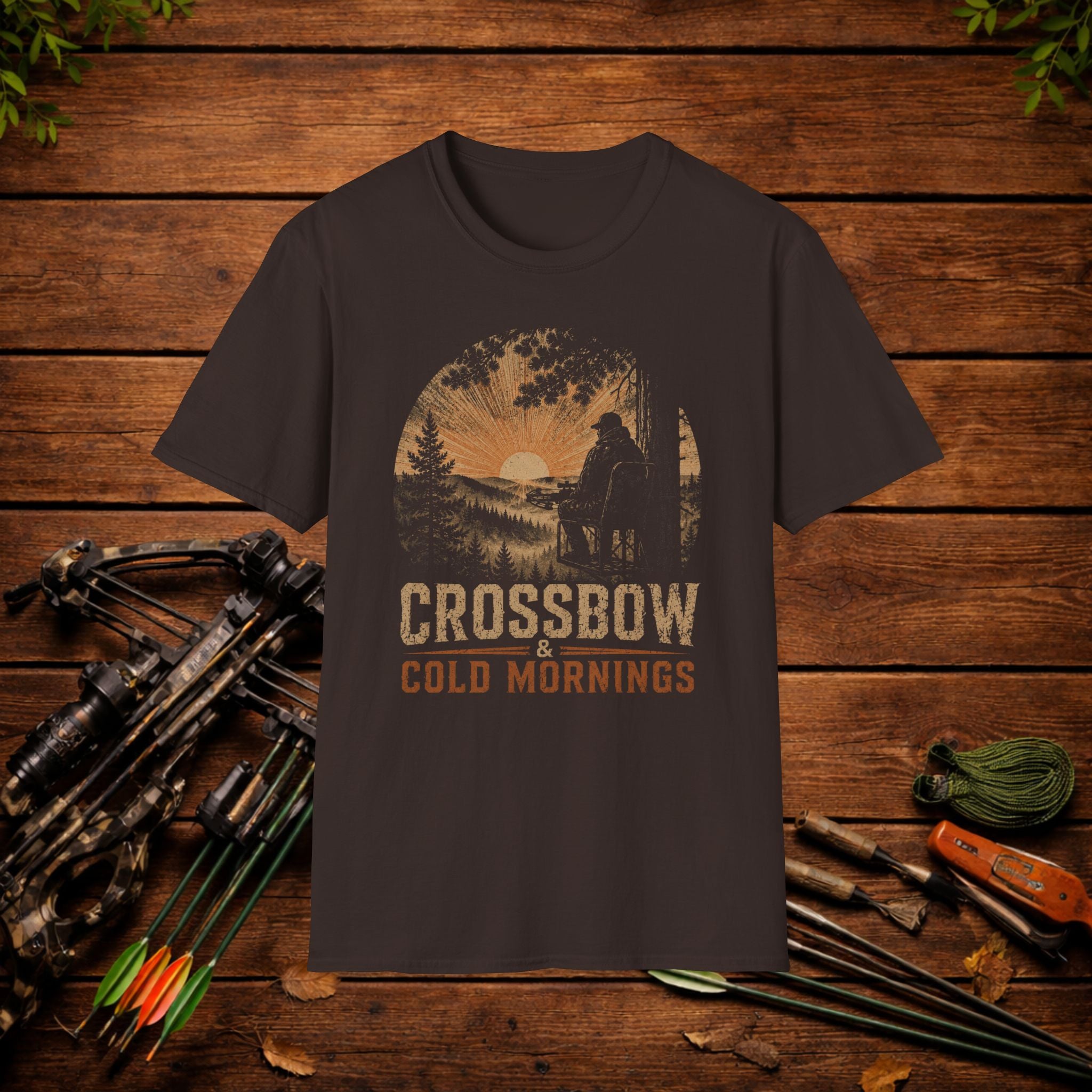 Crossbow & Cold Mornings Hunting T-Shirt