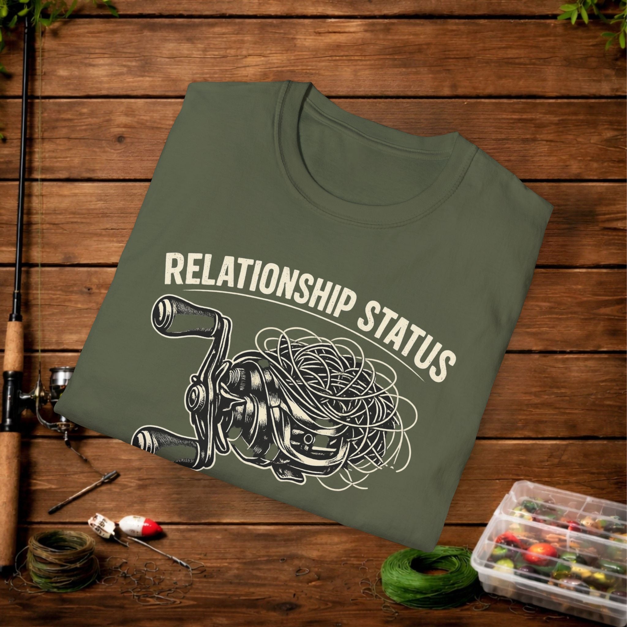Relationship Status T-Shirt — 'It's Complicated' Funny Fishing Tee