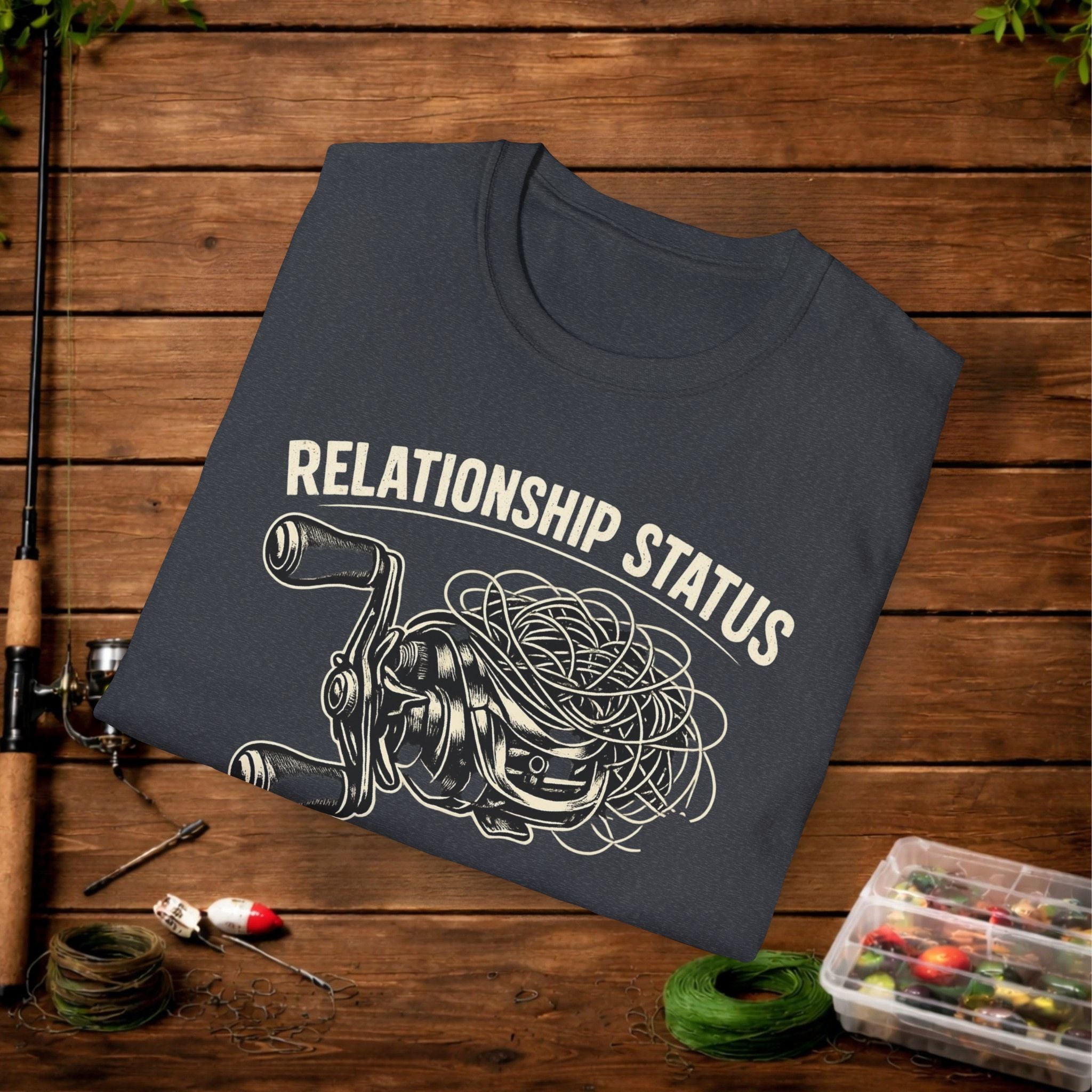 Relationship Status T-Shirt — 'It's Complicated' Funny Fishing Tee