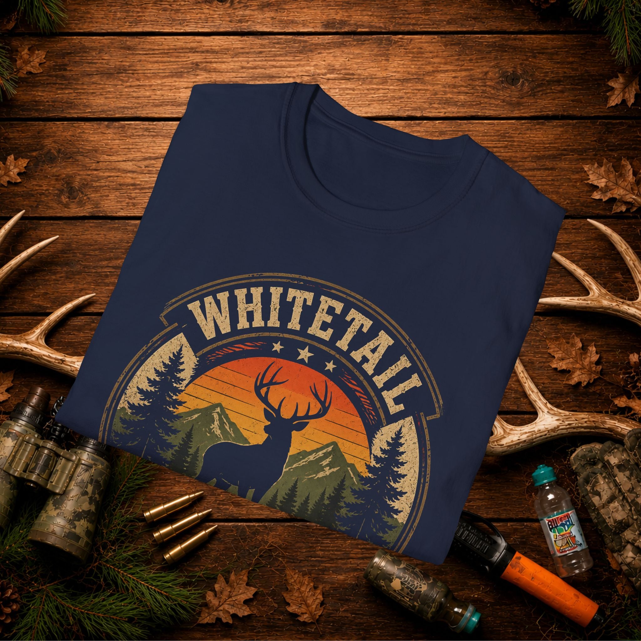 Whitetail Season Deer Hunting Shirt | Vintage Buck Hunter Tee | Retro Outdoor Graphic T-Shirt