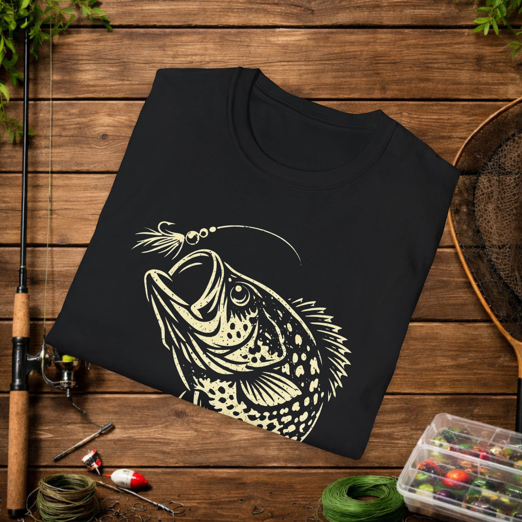 Bream Slayer Shirt – Panfish Assassin Fishing Tee – Stack Slabs Crappie Angler Shirt – Funny Fishing Shirt for Fishermen
