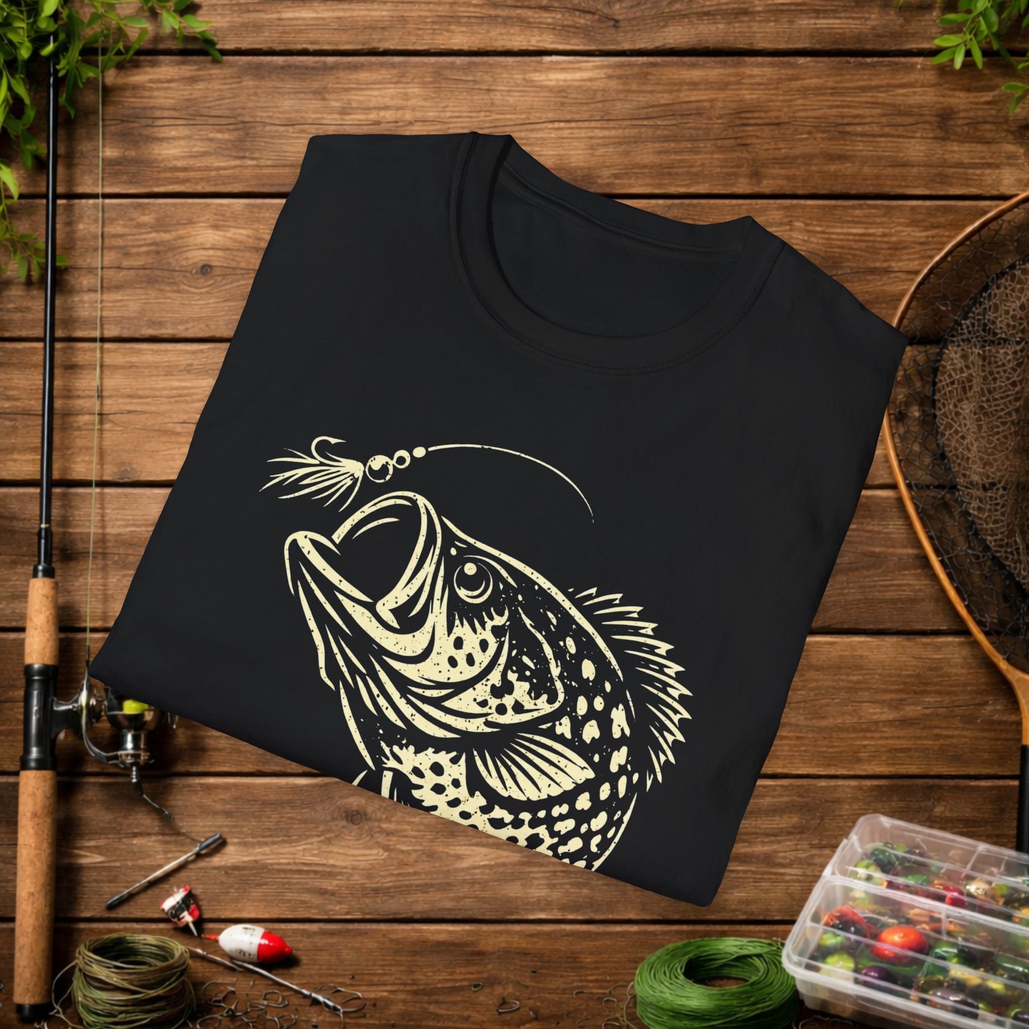 Bream Slayer Shirt – Panfish Assassin Fishing Tee – Stack Slabs Crappie Angler Shirt – Funny Fishing Shirt for Fishermen