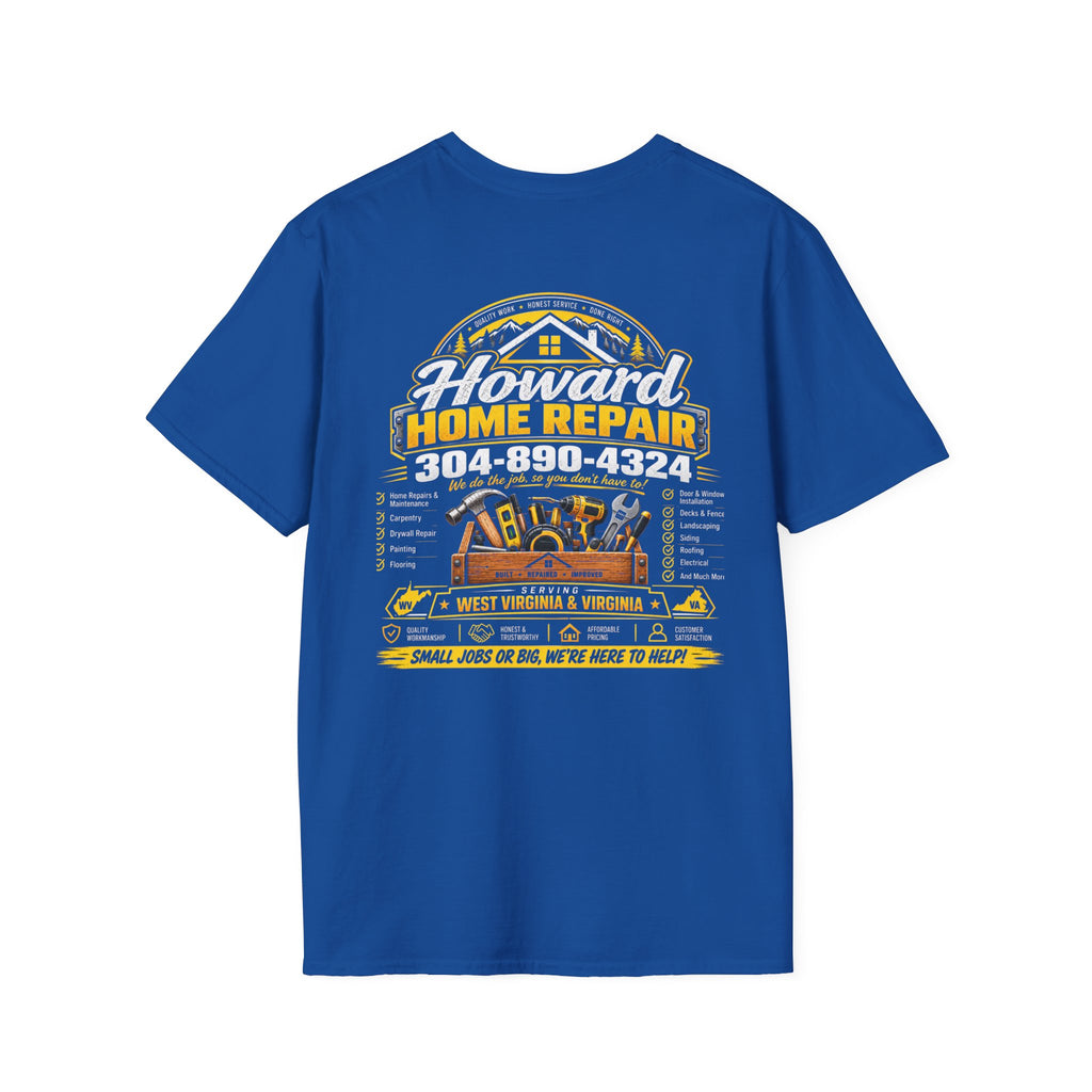 Home Repair T-Shirt — Small Yellow House Logo