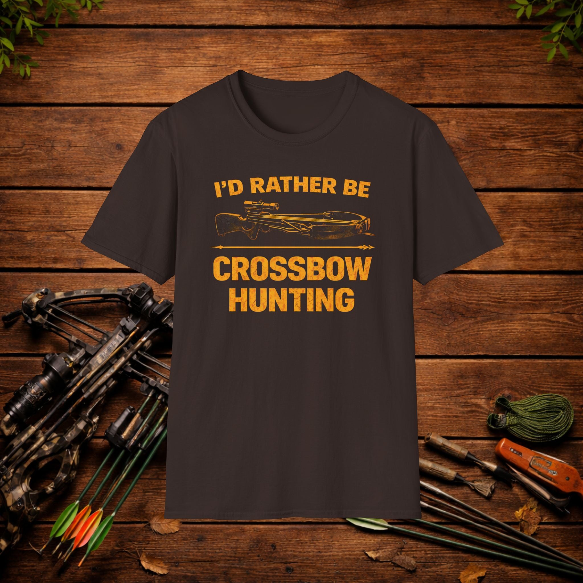 I’d Rather Be Crossbow Hunting Shirt – Deer Hunter Tee – Bowhunter Apparel – Archery Season Shirt – Hunter Gift