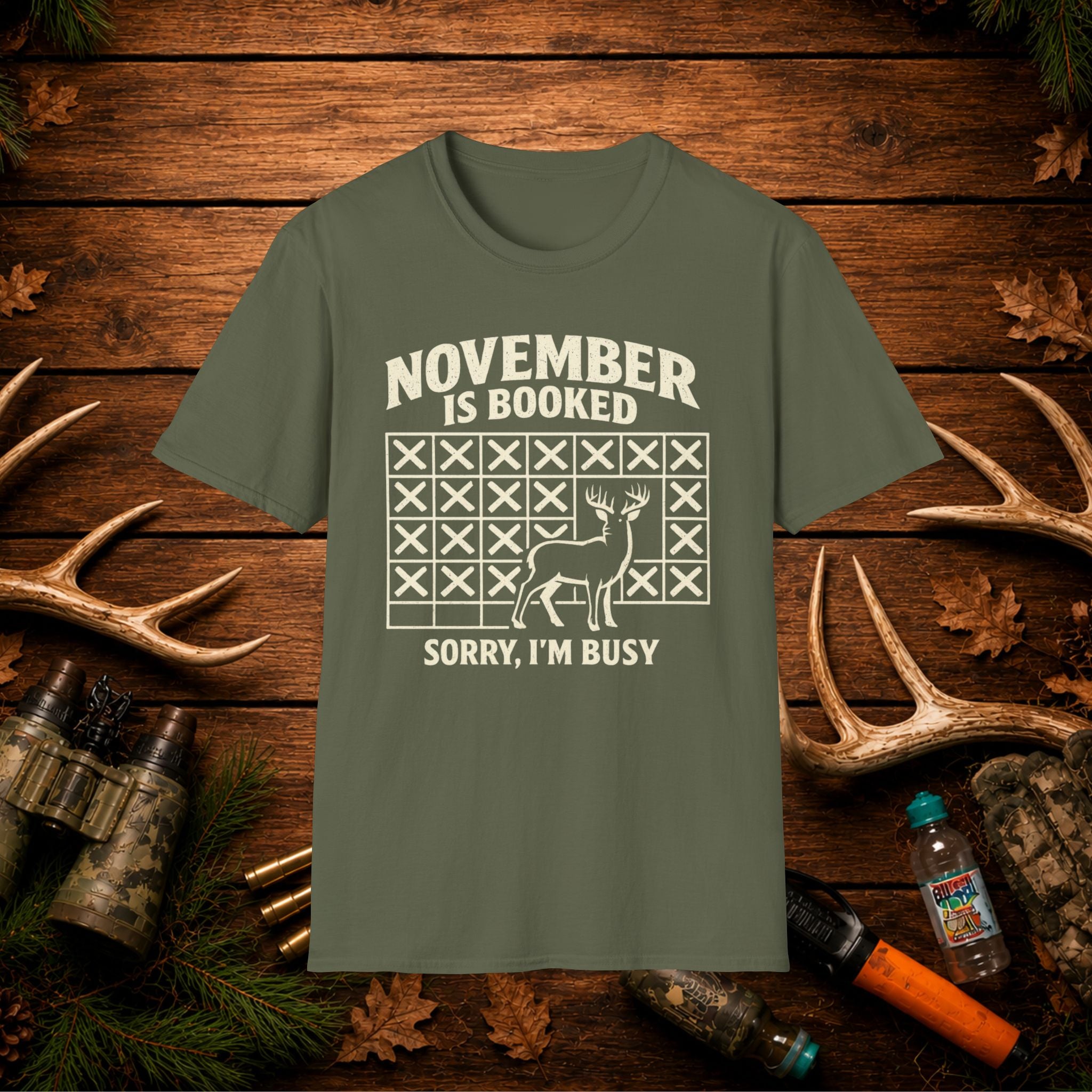 November Is Booked T-Shirt — Deer Hunting Season Graphic Tee